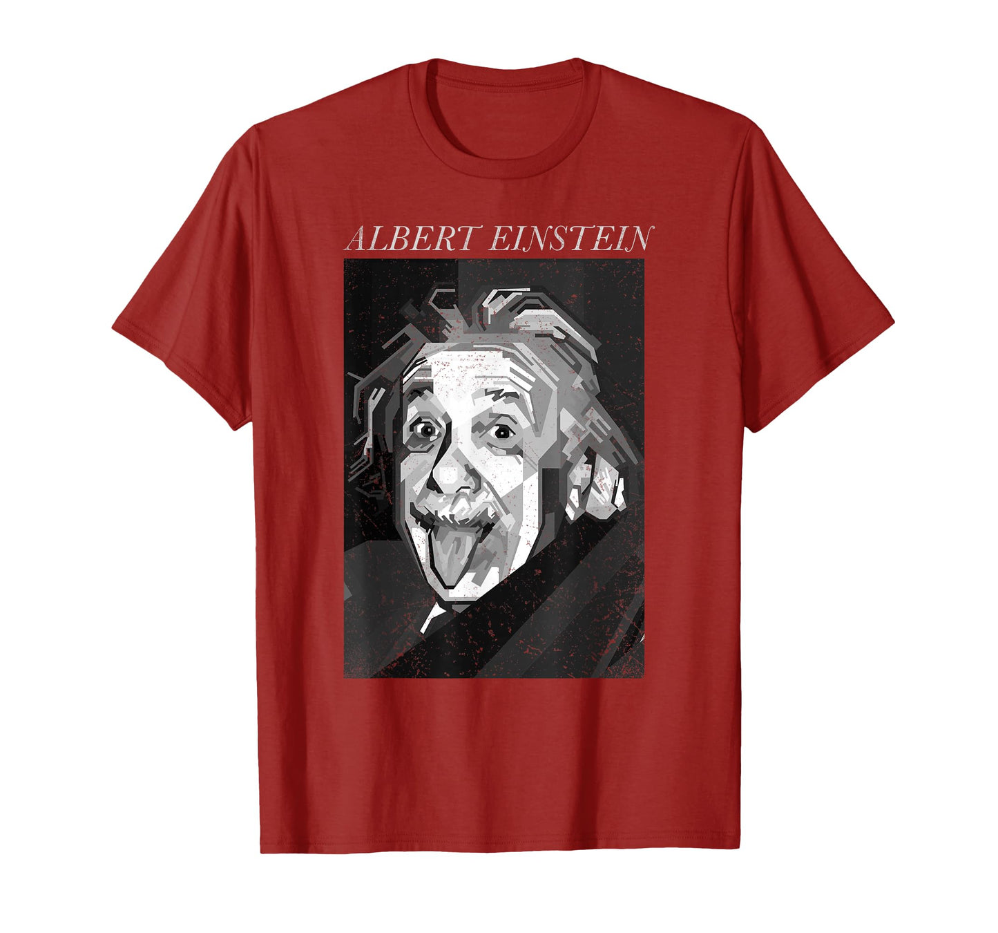 Trendy Apparel Unisex-Adults & Kids Graphic T-Shirt - Albert Einstein Logic Quote Front Back - Black - Small - Short Sleeve