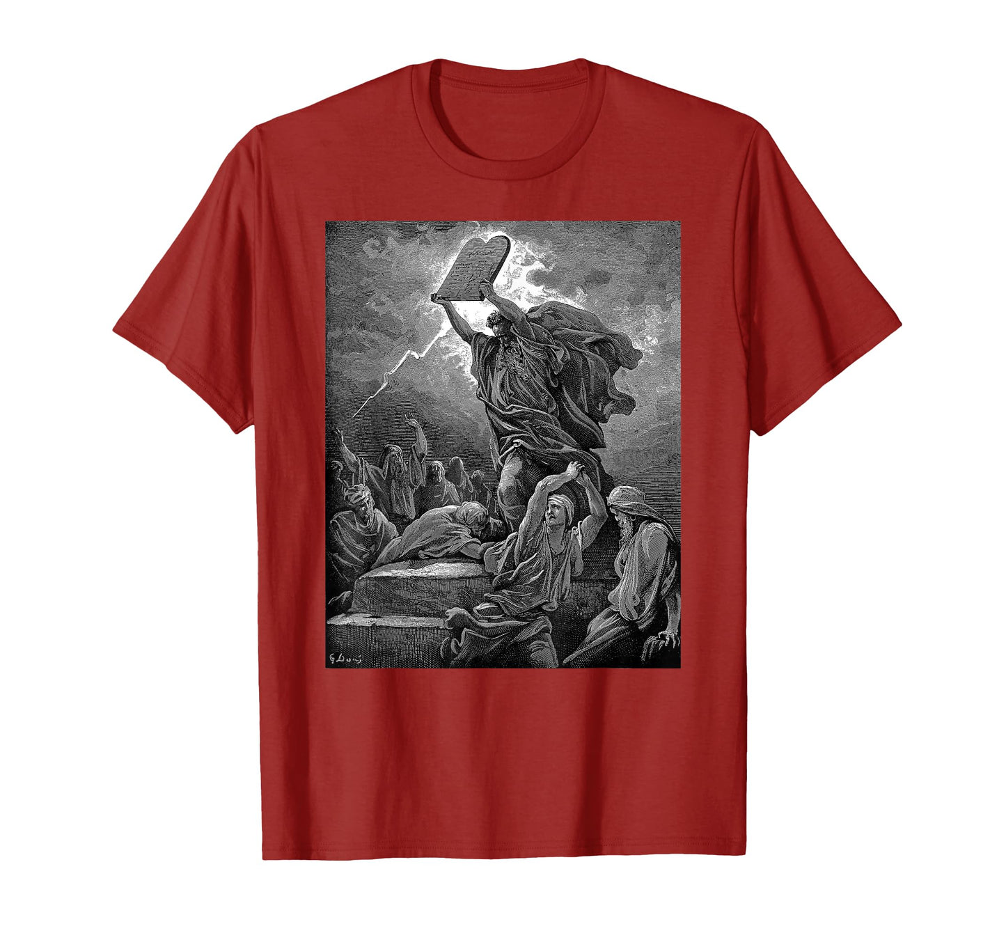 Gustave Dore Moses Breaks the Tablets of the Law T-Shirt