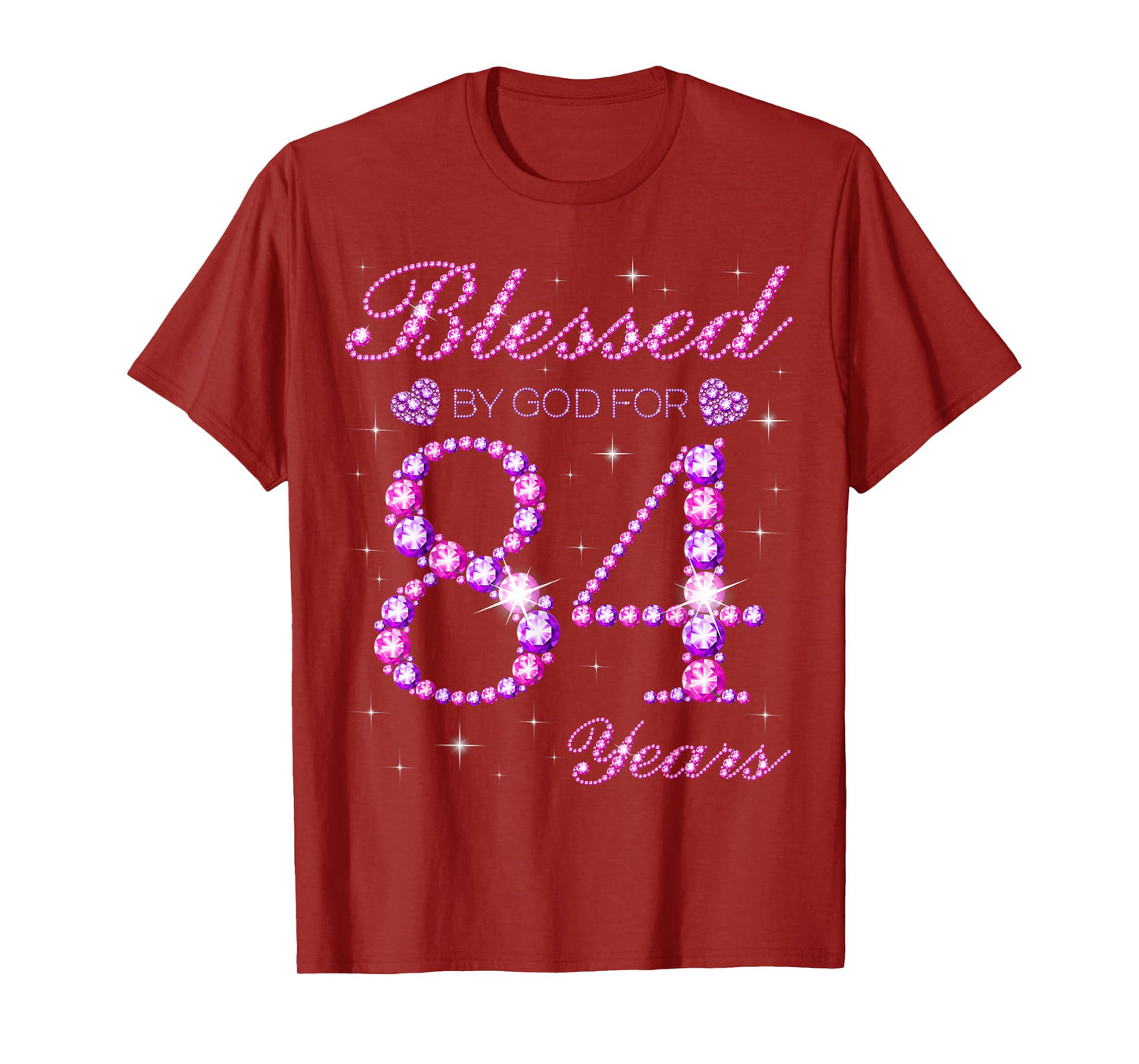 Blessed by God for 84 Years Old 84th Birthday Party T-Shirt