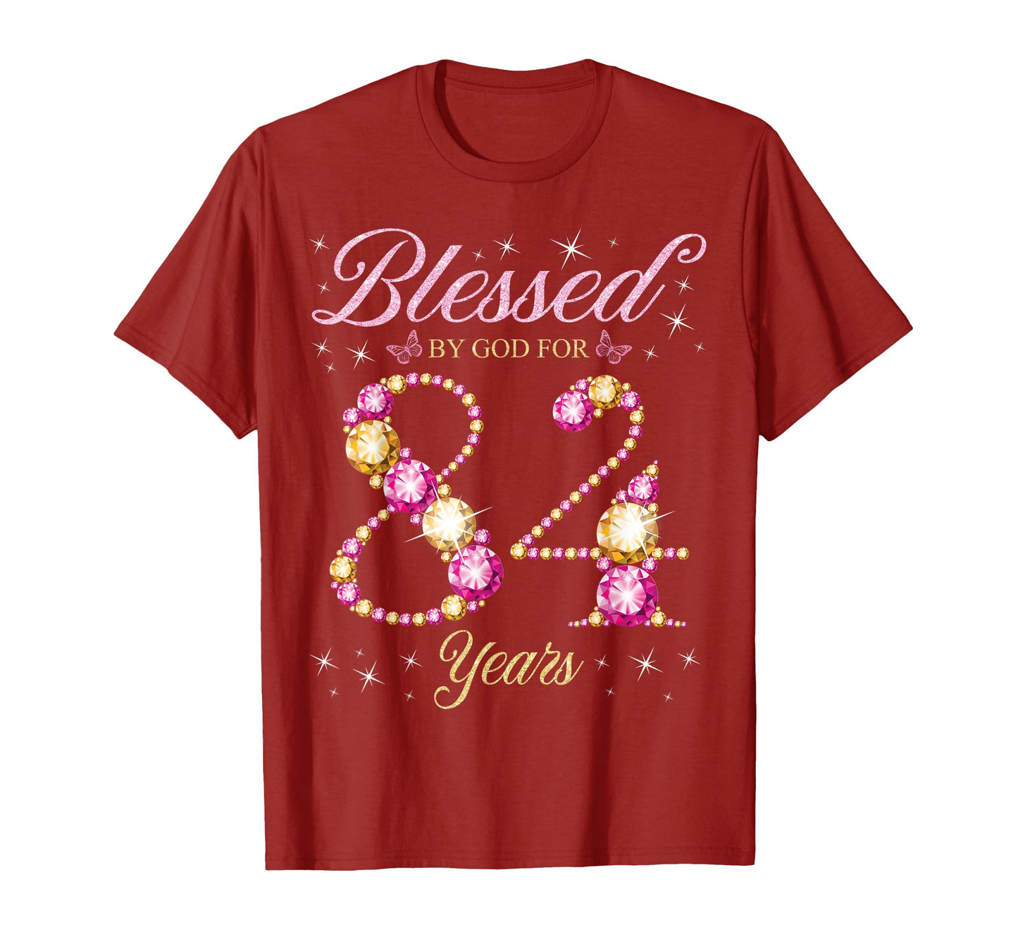 Blessed By God For 84 Years Old 84th Birthday Party T-Shirt