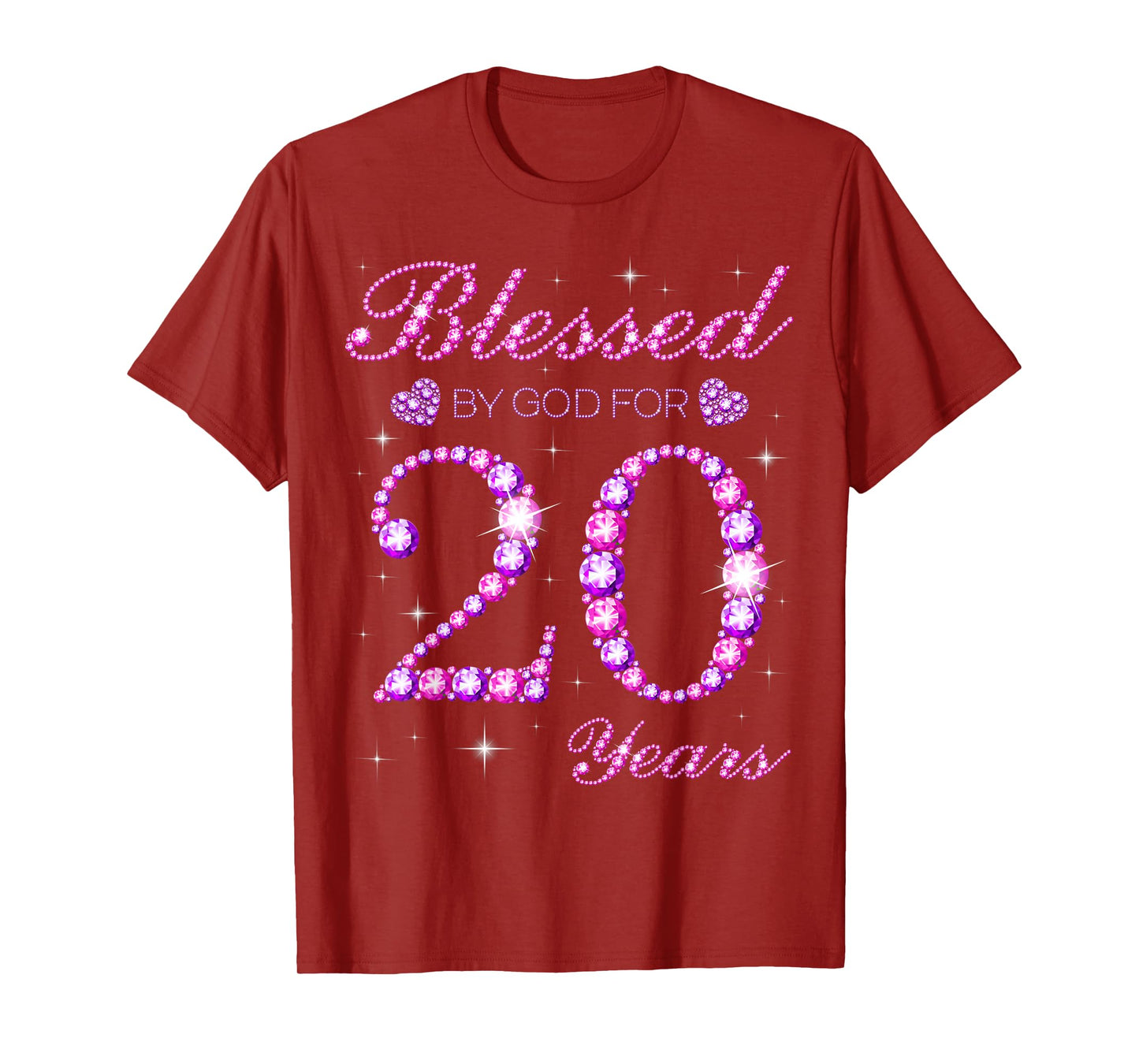 Blessed by God for 20 Years Old 20th Birthday Party T-Shirt