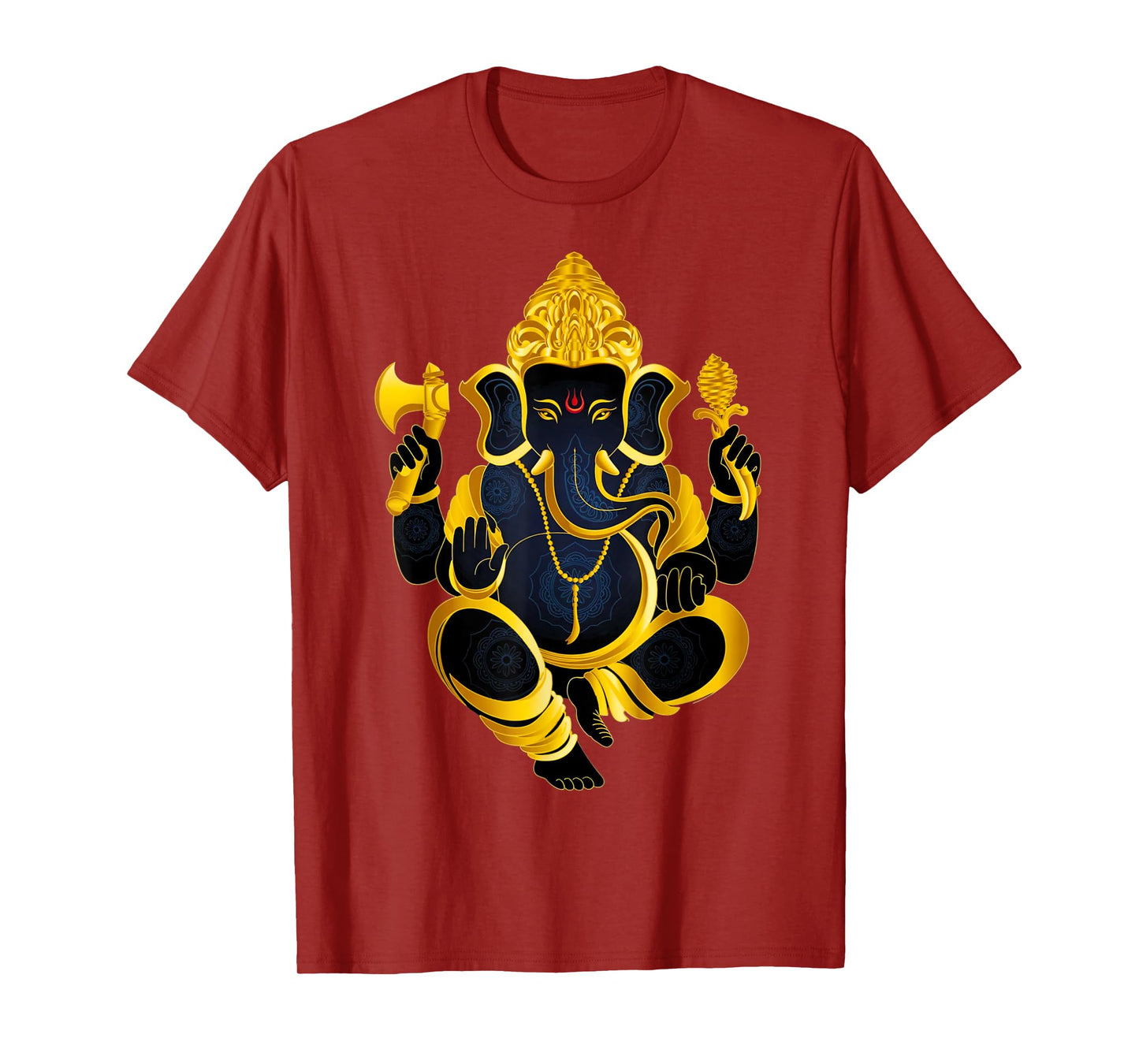 Hindu Ganesha Puja Elephant God India Meditation Yoga Murti T-Shirt