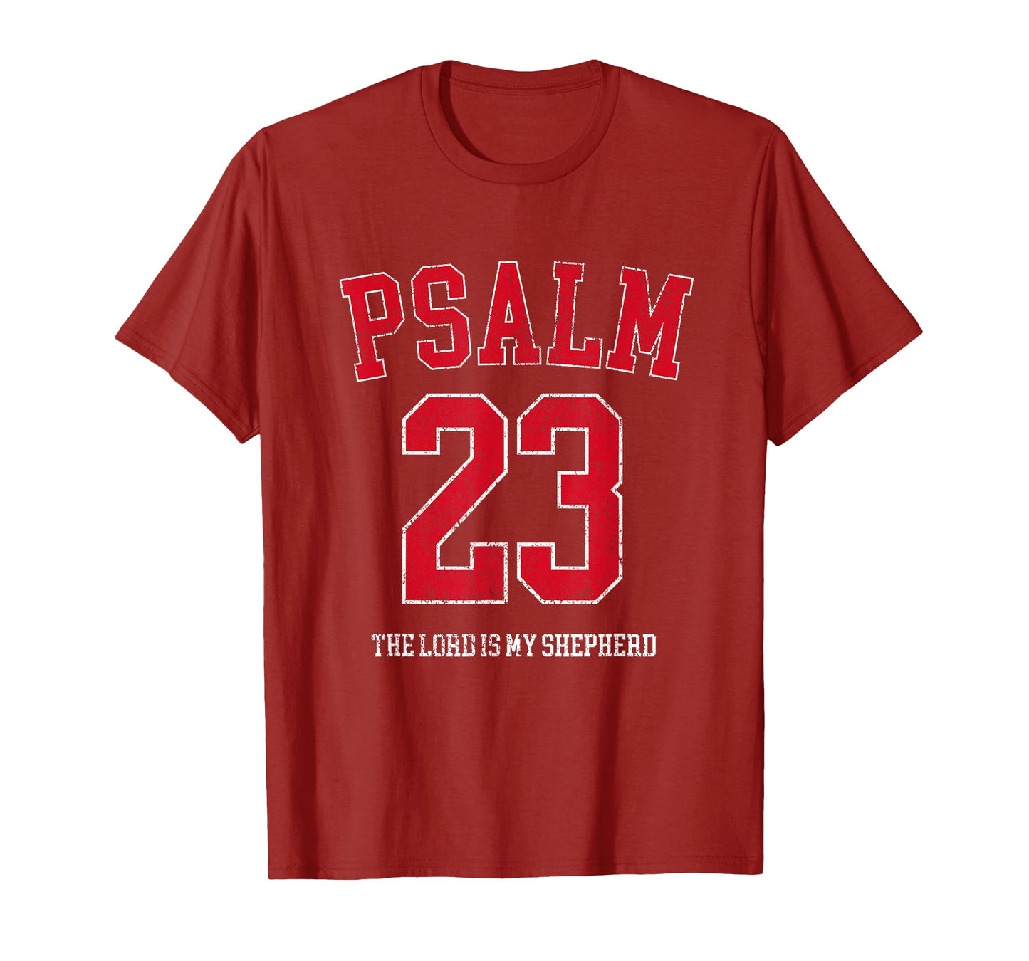 Psalm 23 The Lord is My Shepherd Vintage Christian Prayer T-Shirt