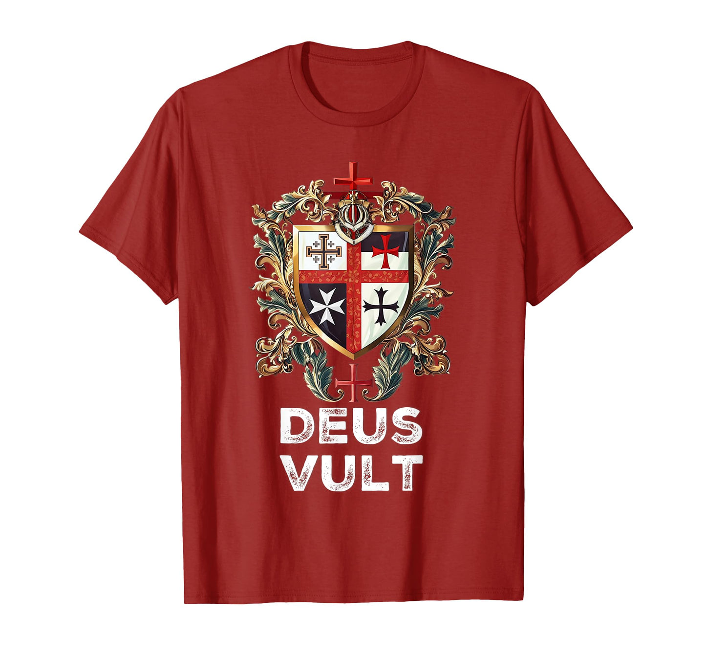 Catholic Knight Templar Crusader Cross Latin T-Shirt