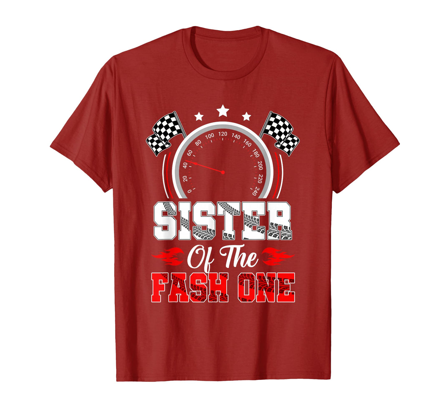 Sister Of The Fast One 1St Birthday Racing Car Family T-Shirt
