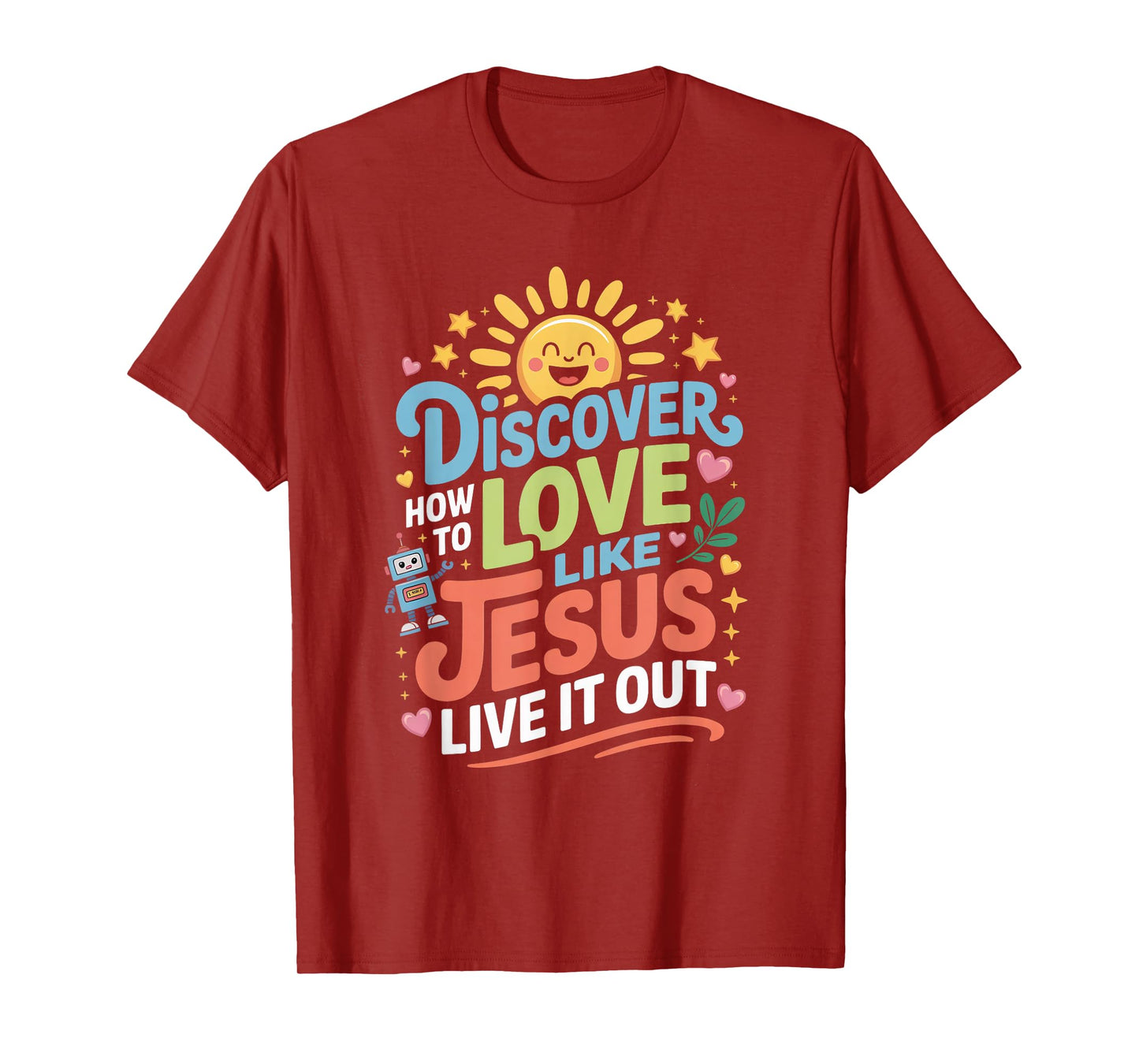 Live it Out Bible School Christian Youth Camp VBS 2025 T-Shirt