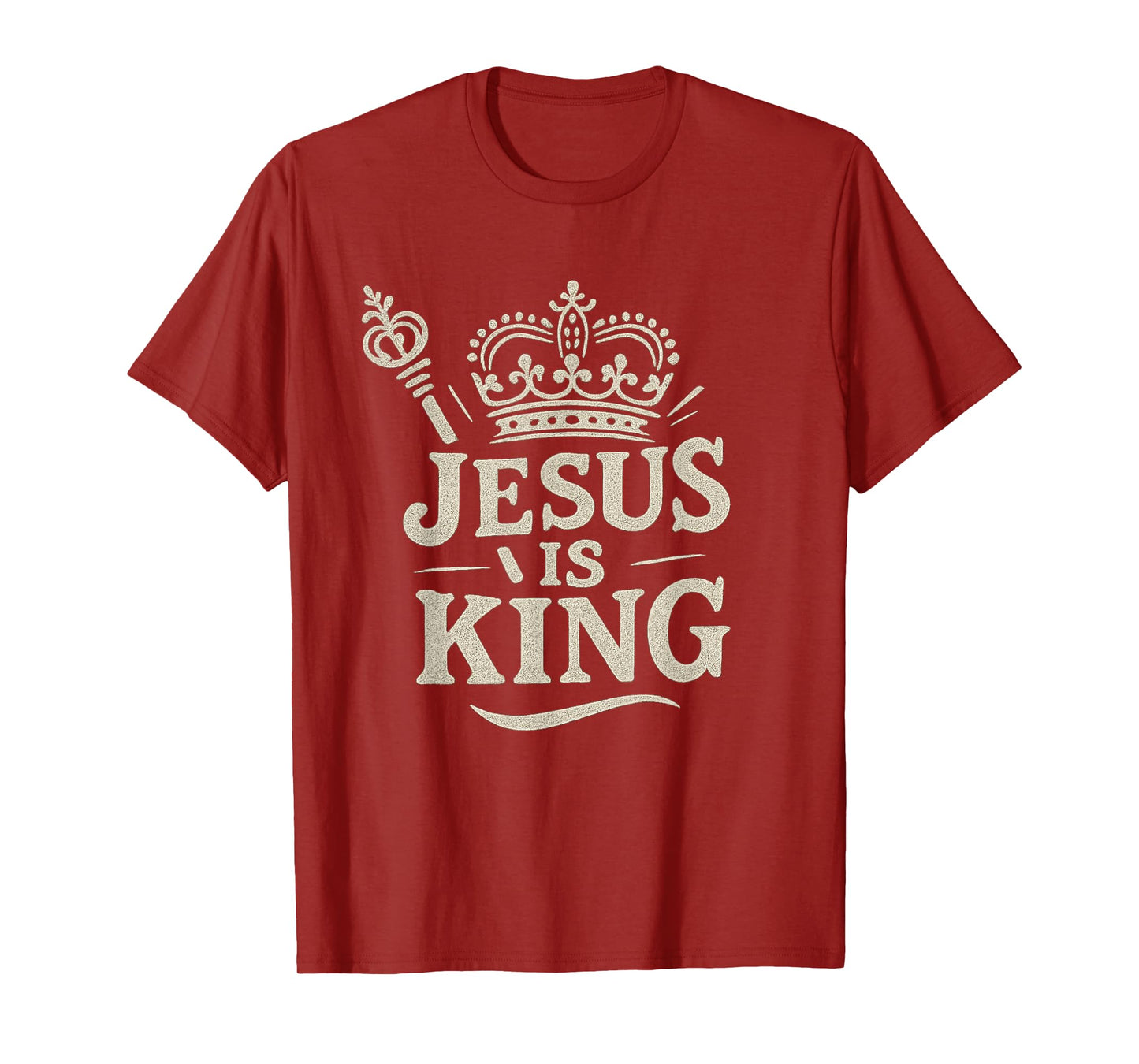 Jesus is King Bold Christian Message T-Shirt