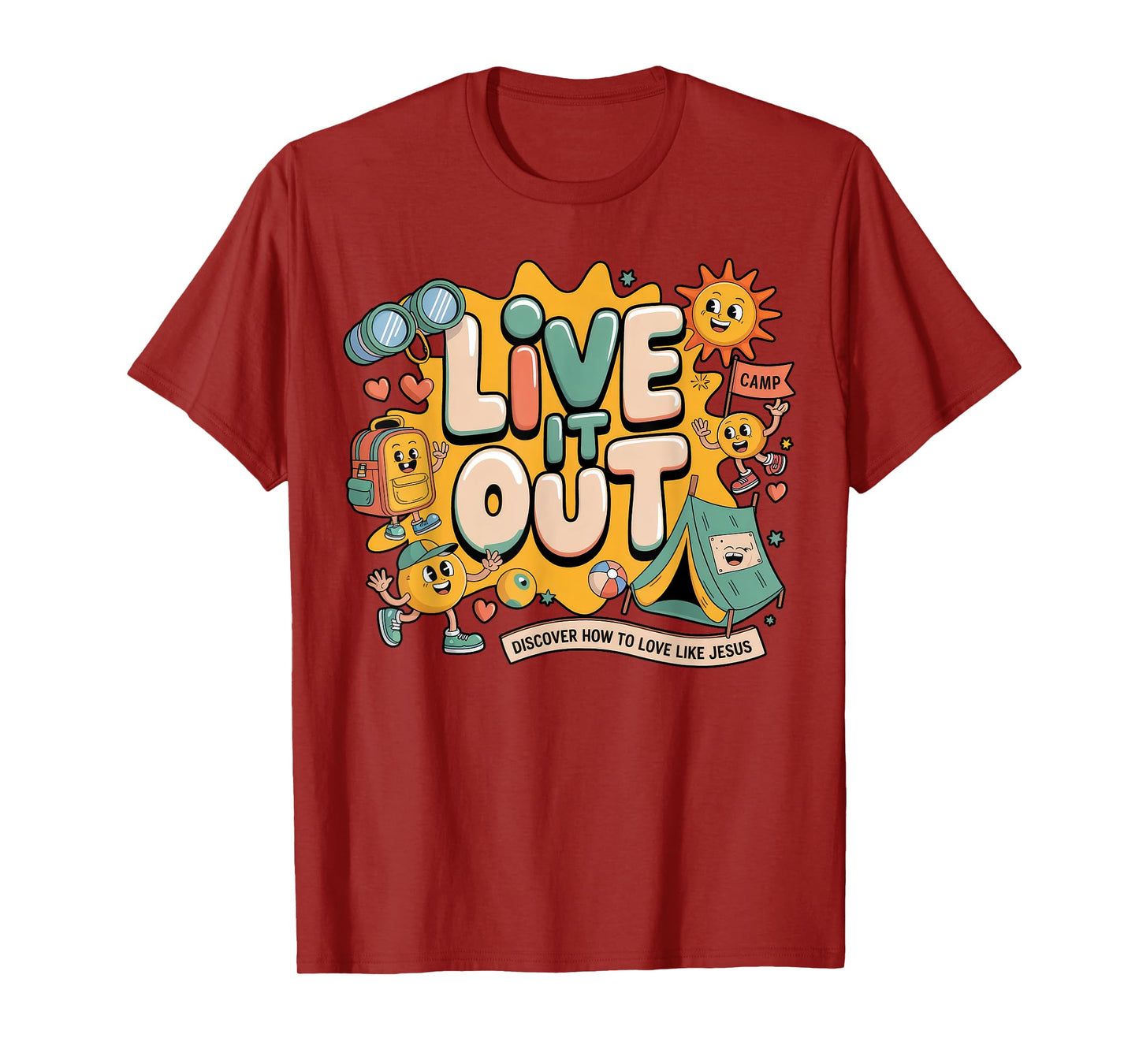 Live it Out Bible School VBS 2025 Christian Youth Camp T-Shirt