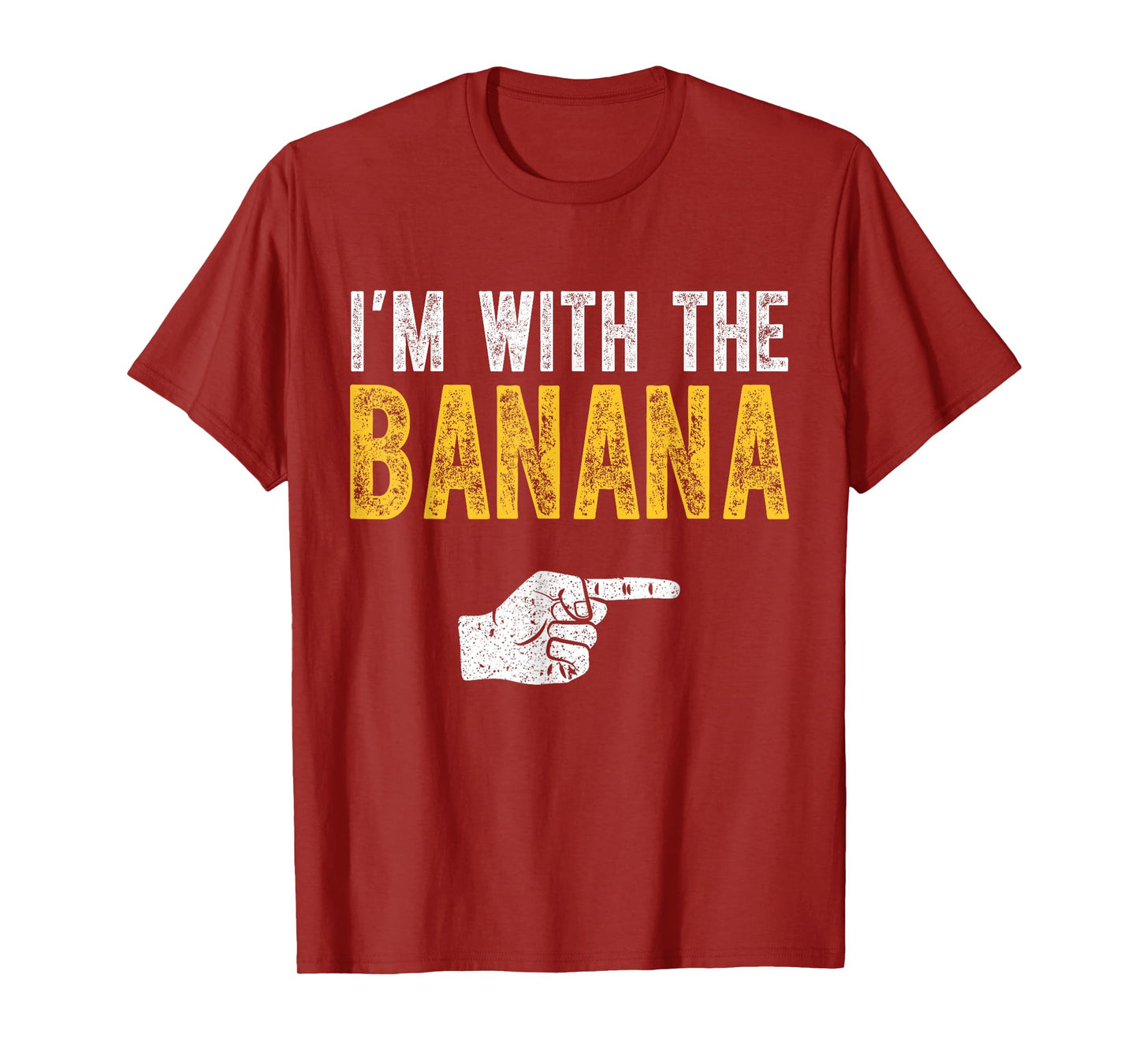I'm With The Banana Costume Halloween Matching Couple T-Shirt