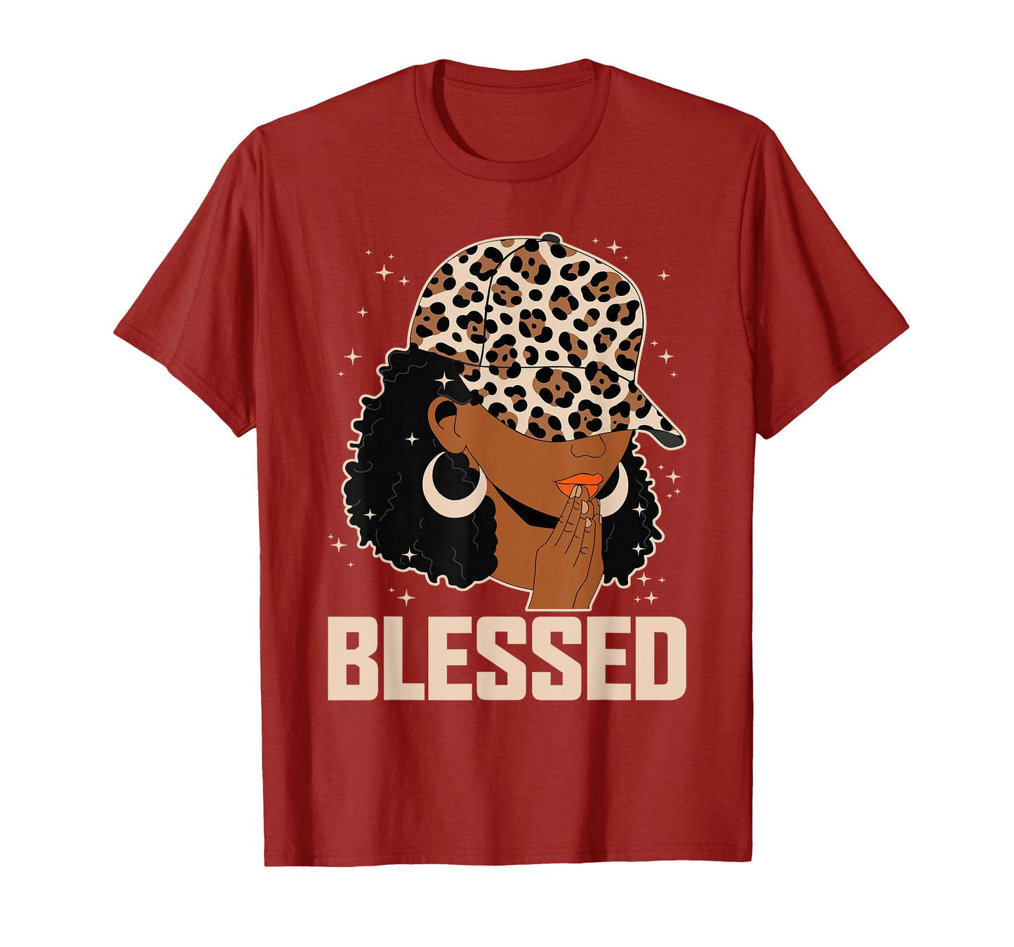 Blessed Black Woman Praying African Christian Camouflage T-Shirt