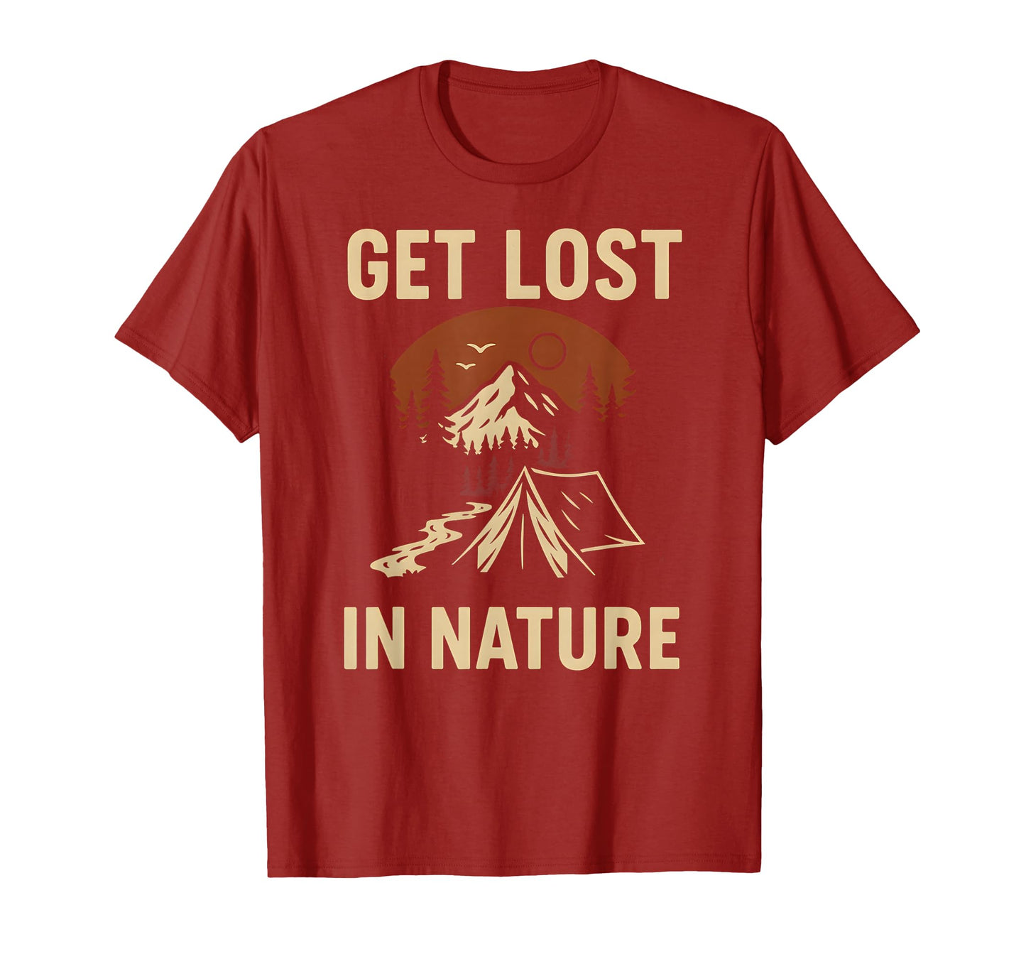 Creation Get Lost in Nature Vintage Mens Christian Religious T-Shirt