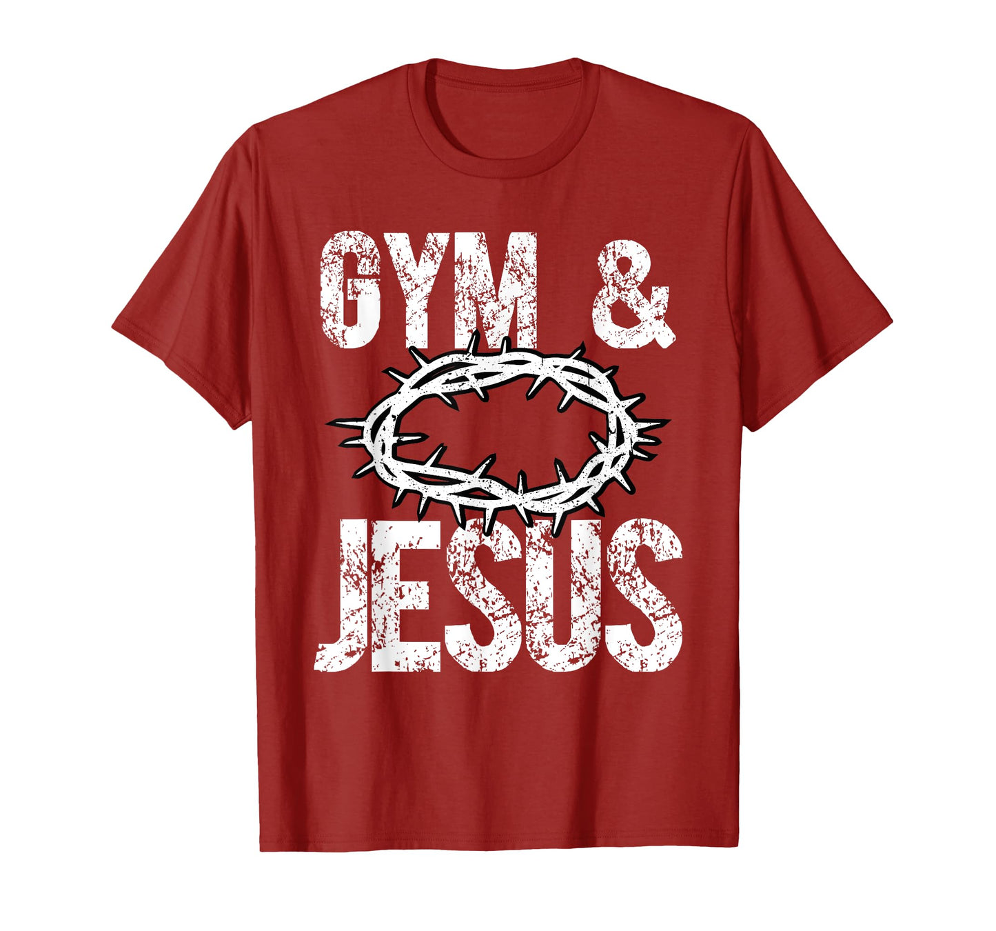Gym And Jesus Christian Bodybuilder Religious Bodybuilding T-Shirt