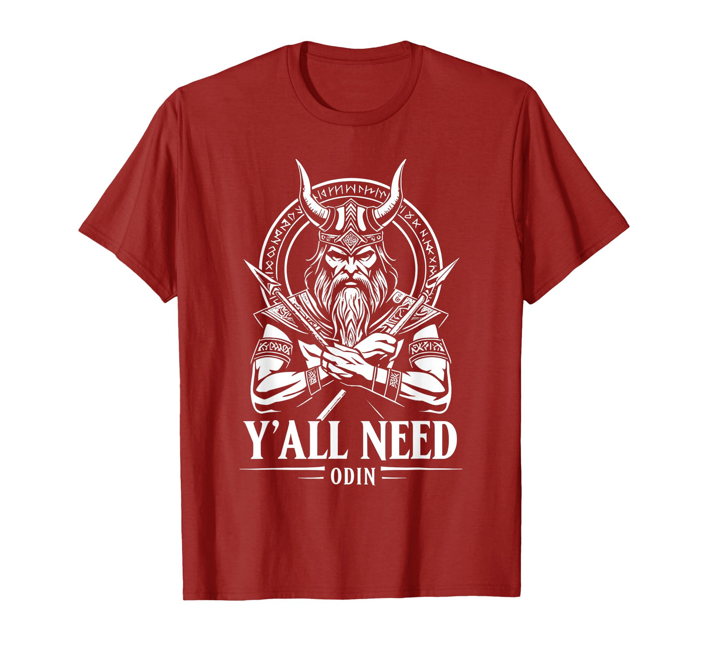 Y'all Need Odin Viking Norse Runes Pagan Valhalla T-Shirt