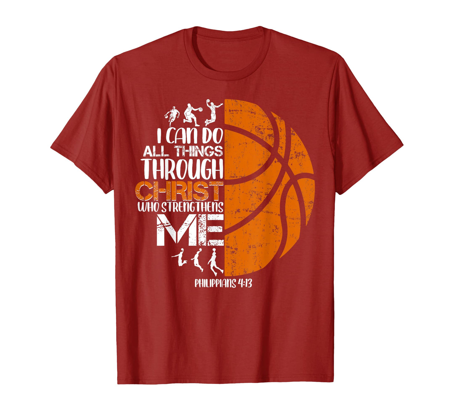 Basketball Jesus Christian Religious Gifts For Men Boys Kid T-Shirt
