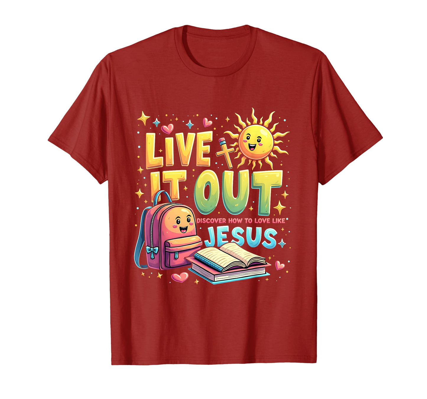 Bible School VBS 2025 Christian Youth Camp Live it Out T-Shirt