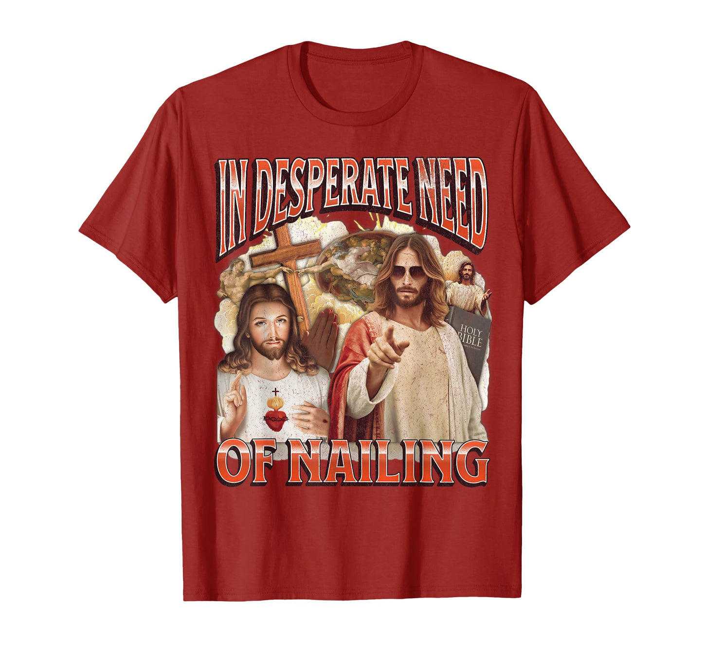 In Need Of Nailing Funny Offensive Jesus Adult Humor Bootleg T-Shirt