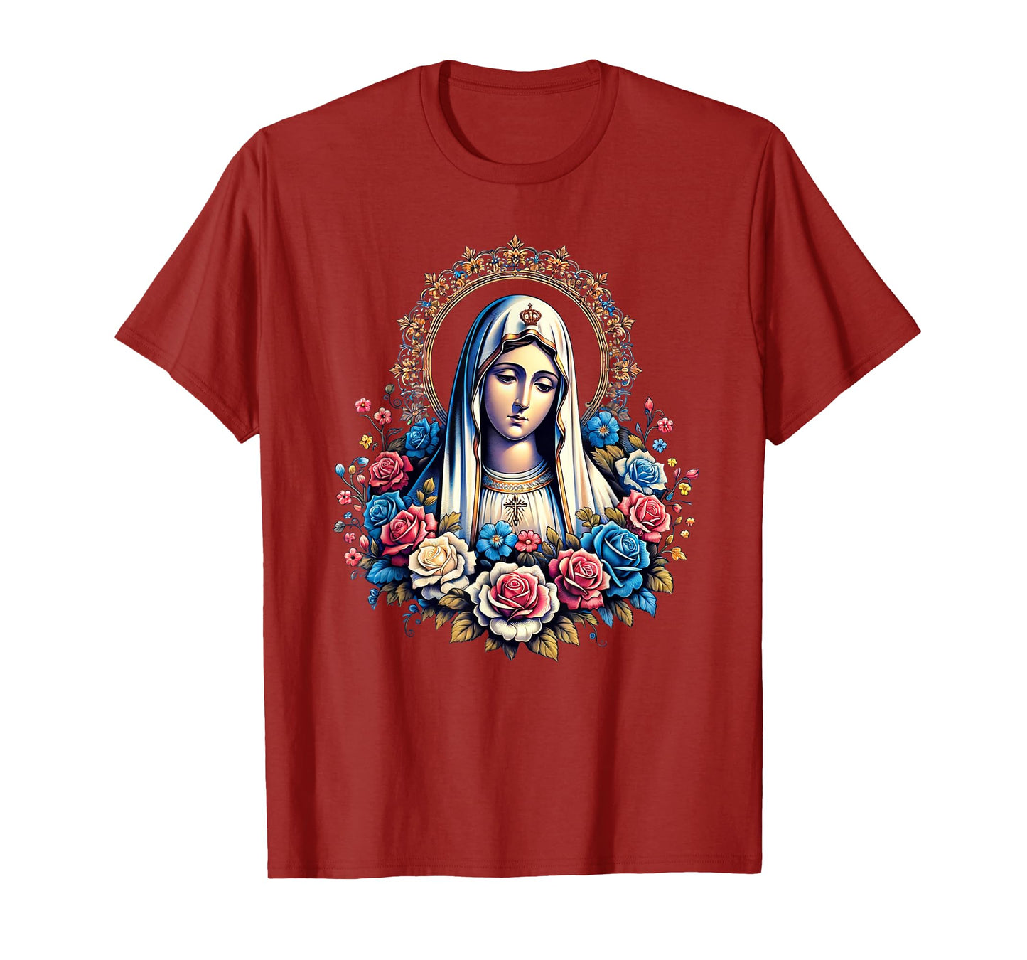 Our Lady Of Fatima Saint Mary Mother Mary Powerful Symbol T-Shirt