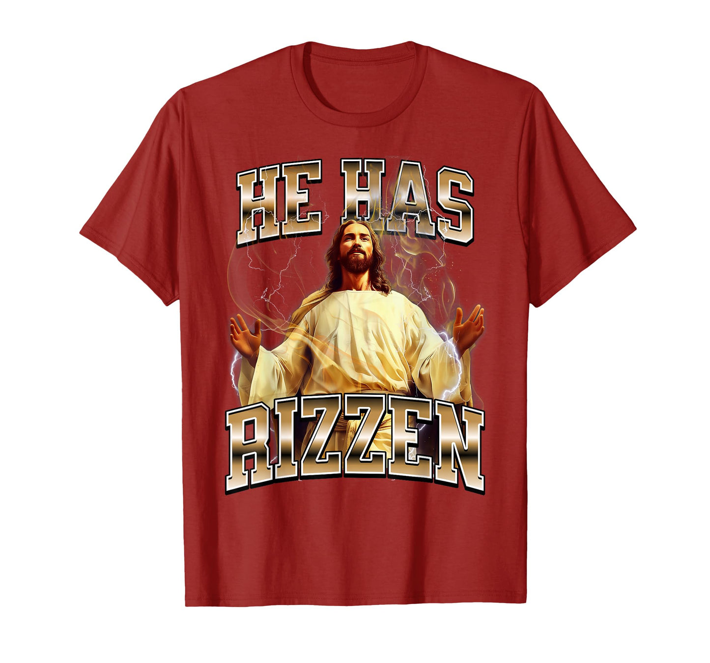 He Has Rizzen Jesus T-Shirt