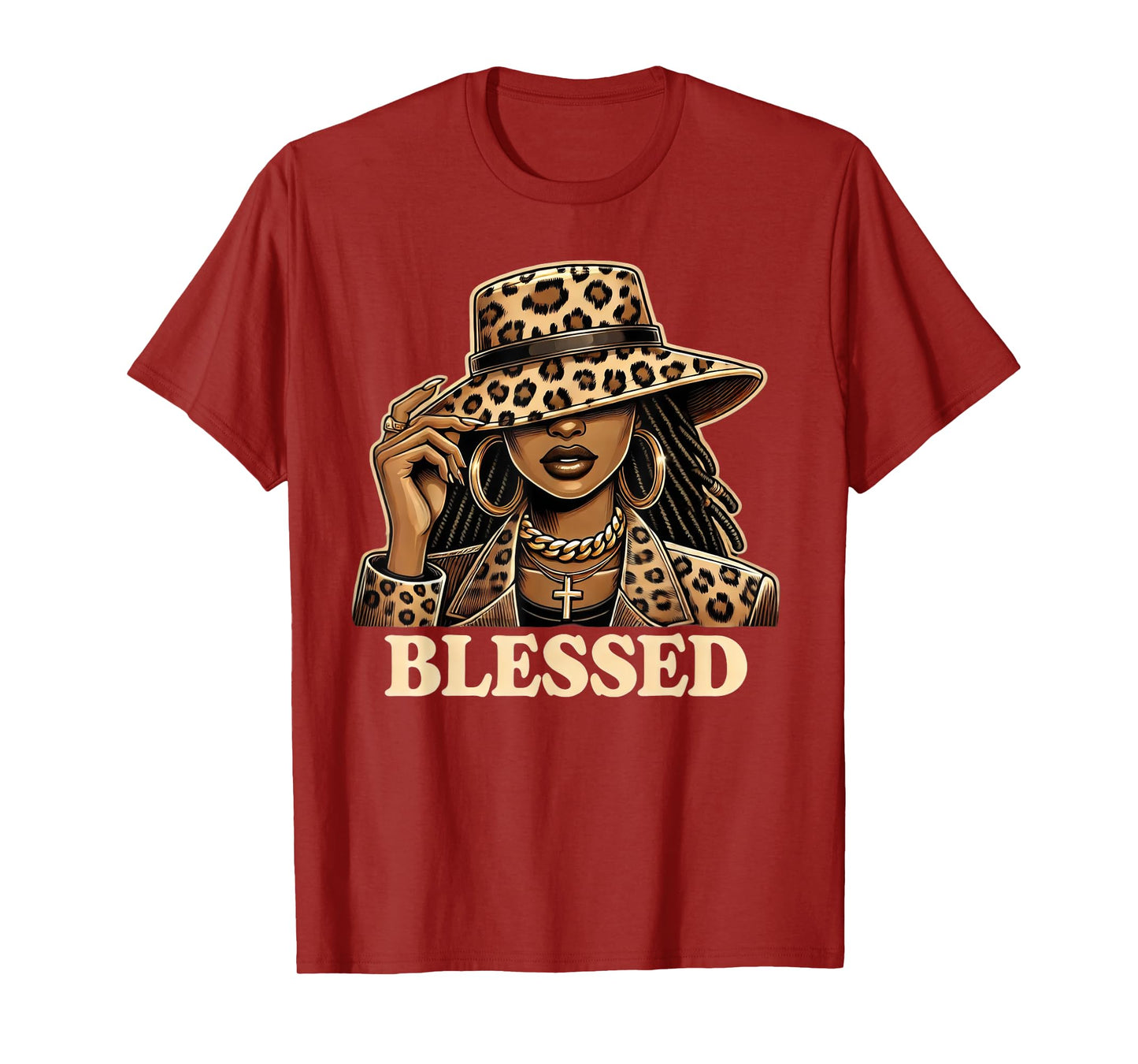 Blessed Black Cowgirl Western Swag African Christian Woman T-Shirt