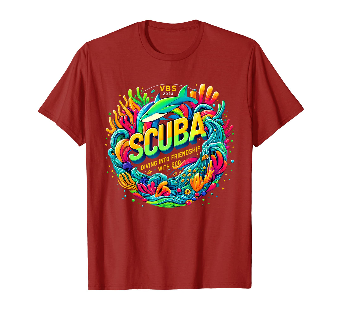 Scuba Diving Into Friendship with God Christian VBS 2026 T-Shirt