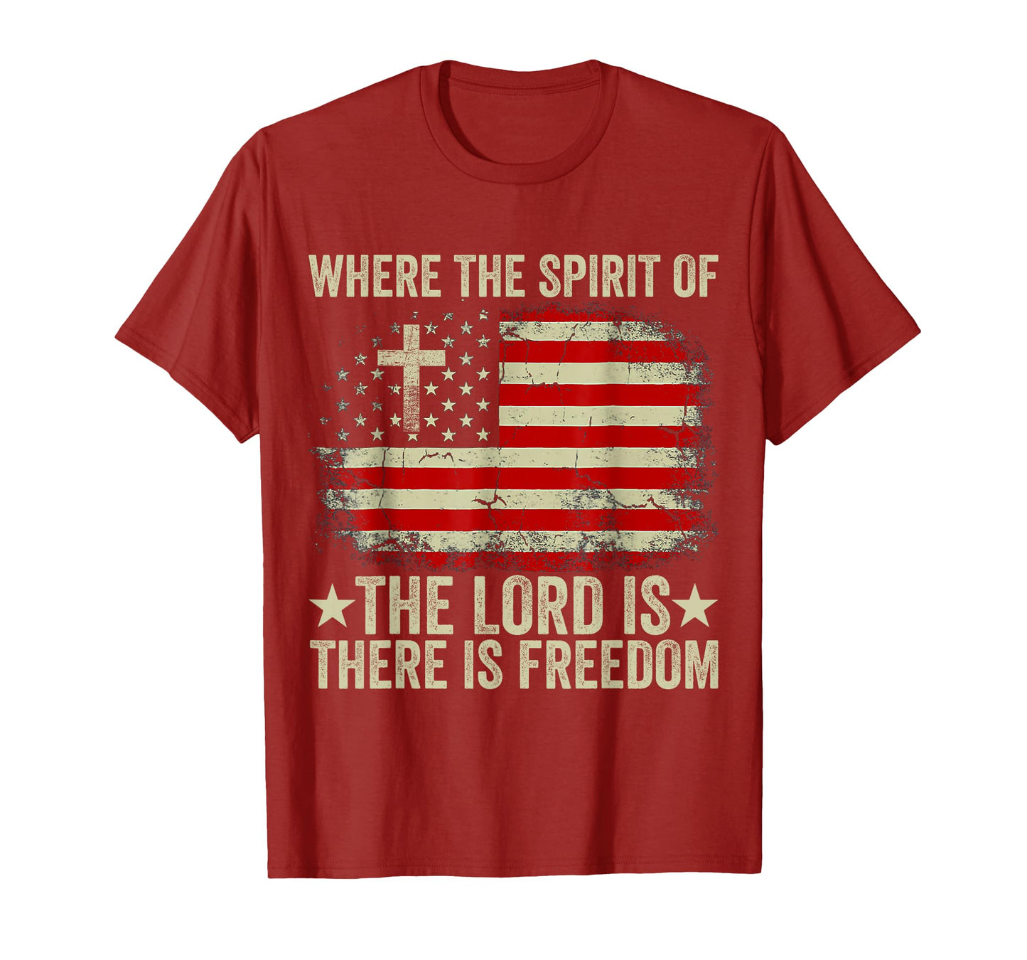 Jesus Shirt Where The Spirit Of The Lord There Is Freedom T-Shirt