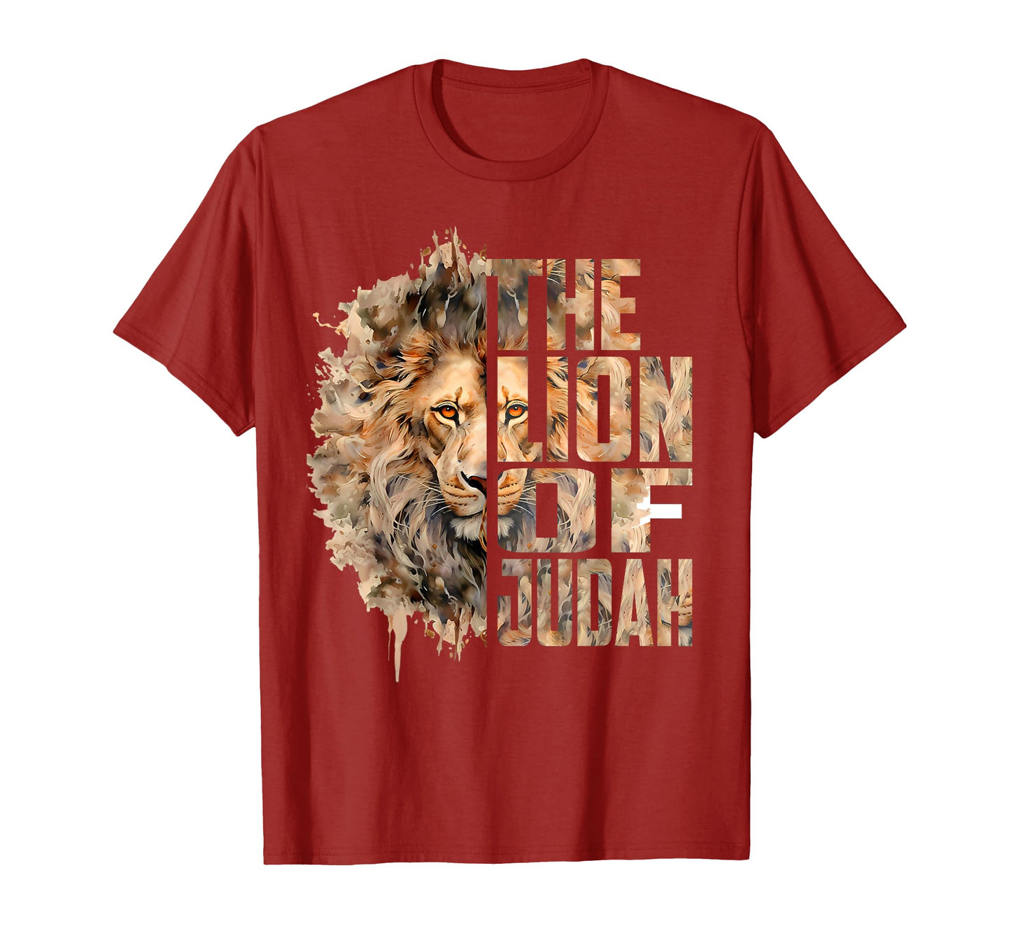 Lion Of Judah Jesus Christian Faith Men Women Gift T-Shirt