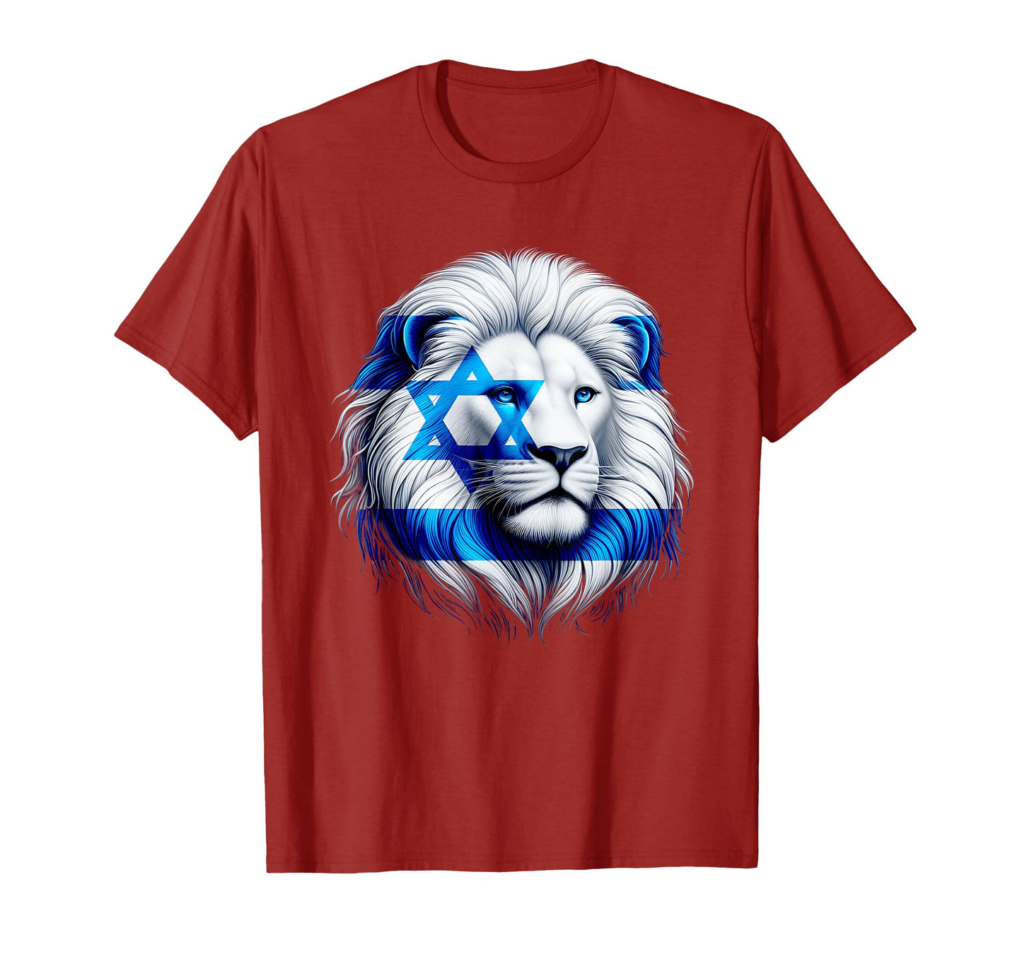 Lion Of Judah Jewish Pride Israel Flag Strength Unity T-Shirt
