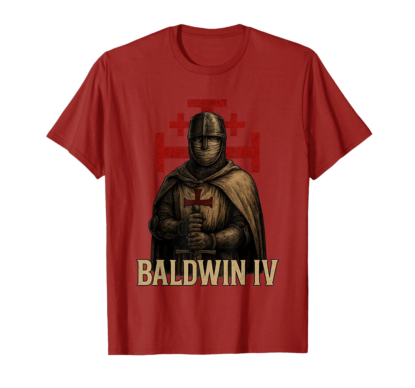 King Baldwin IV of Jerusalem - Medieval Christian T-Shirt