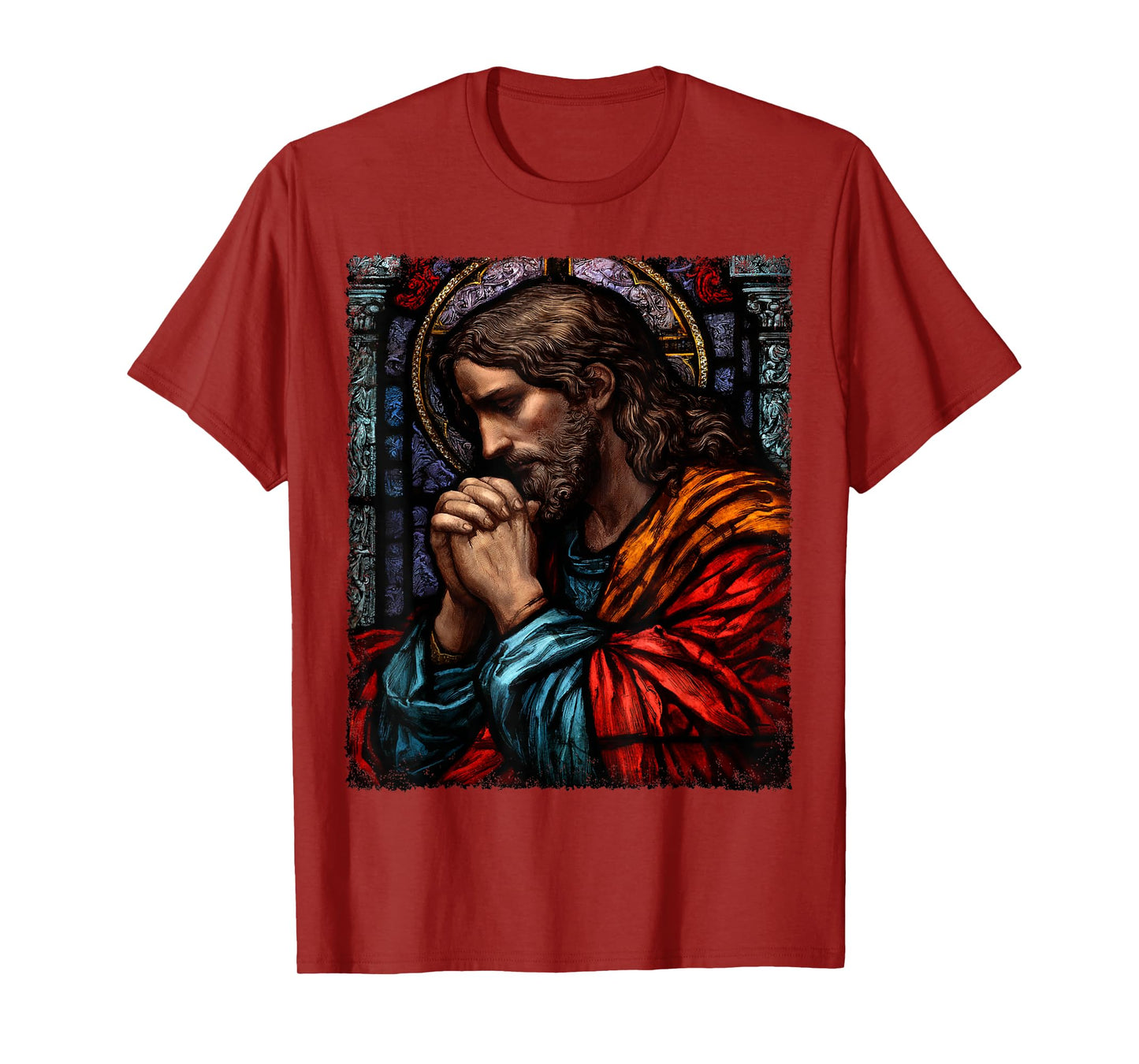 Jesus Christ Praying Catholic Church T-Shirt