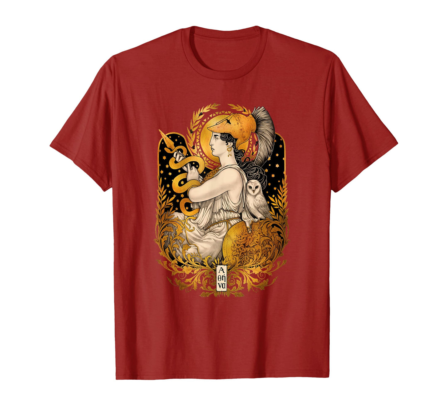 Greek Mythology Ancient Goddess Athena Olympian Deity T-Shirt