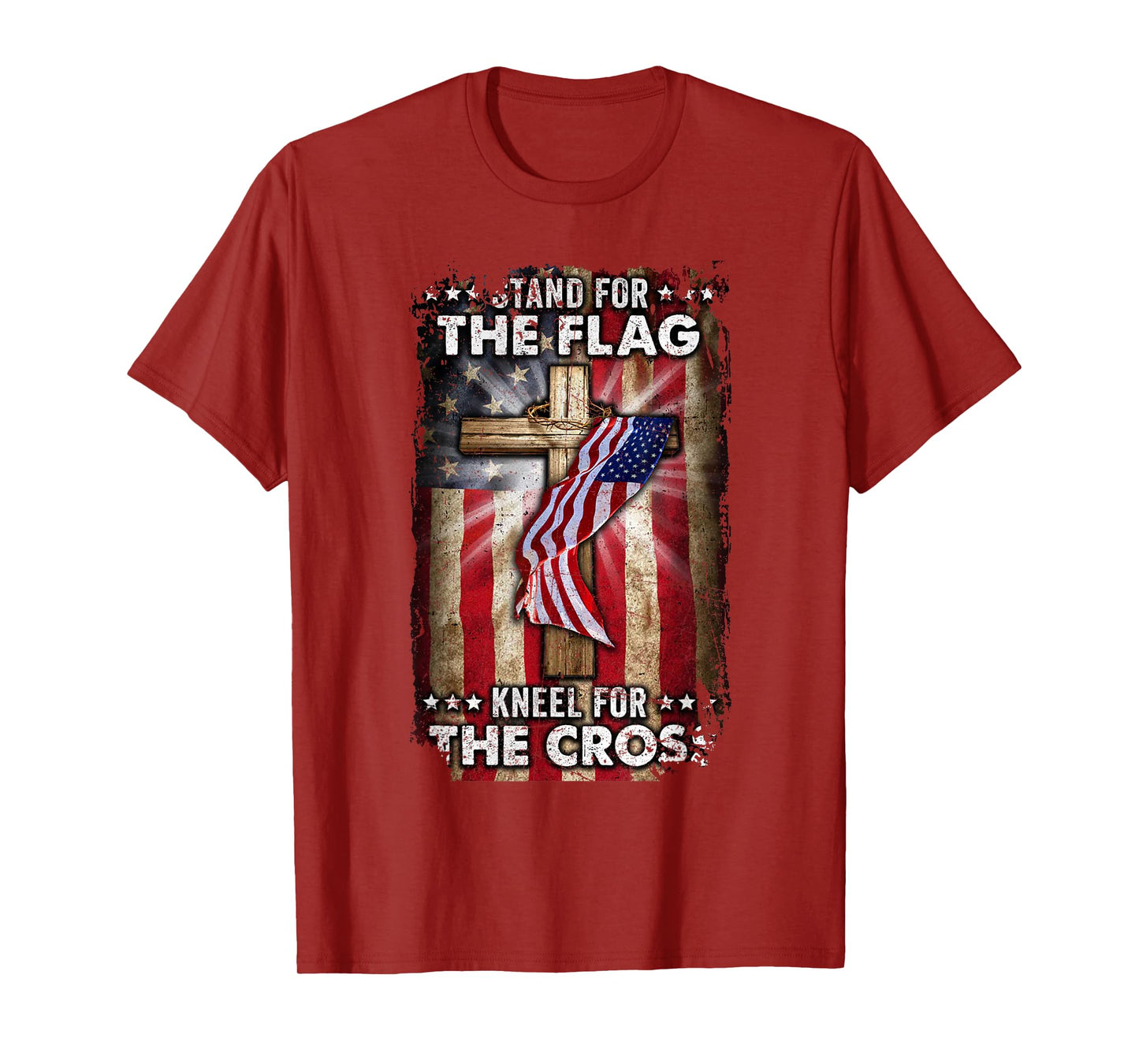 USA Flag Religious Quote 4th of July Christian Faith T-Shirt