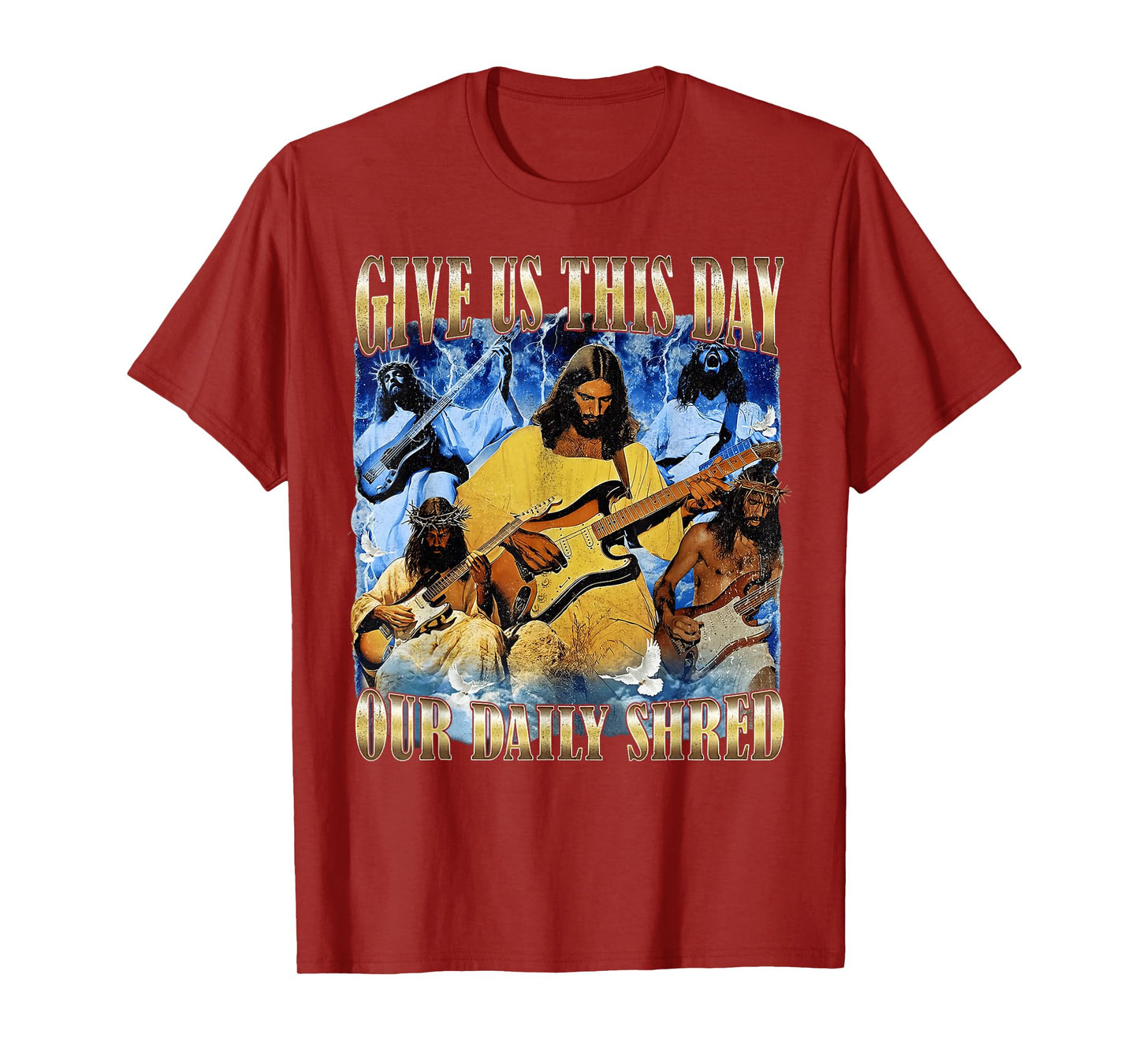 Vintage Jesus Music Give Us This Day Our Daily Christian T-Shirt
