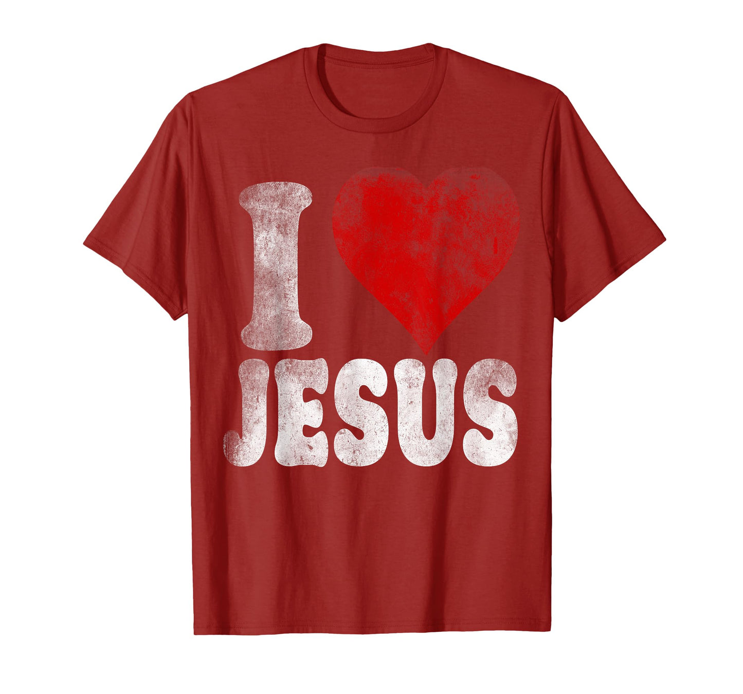 I LOVE JESUS vintage style retro T-Shirt
