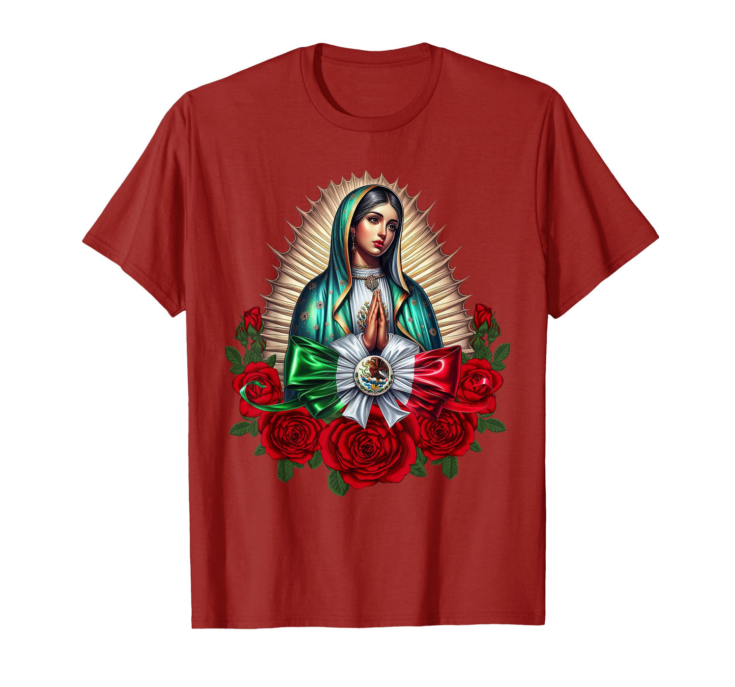 Virgen de Guadalupe Our Lady of Guadalupe Catholic Women T-Shirt