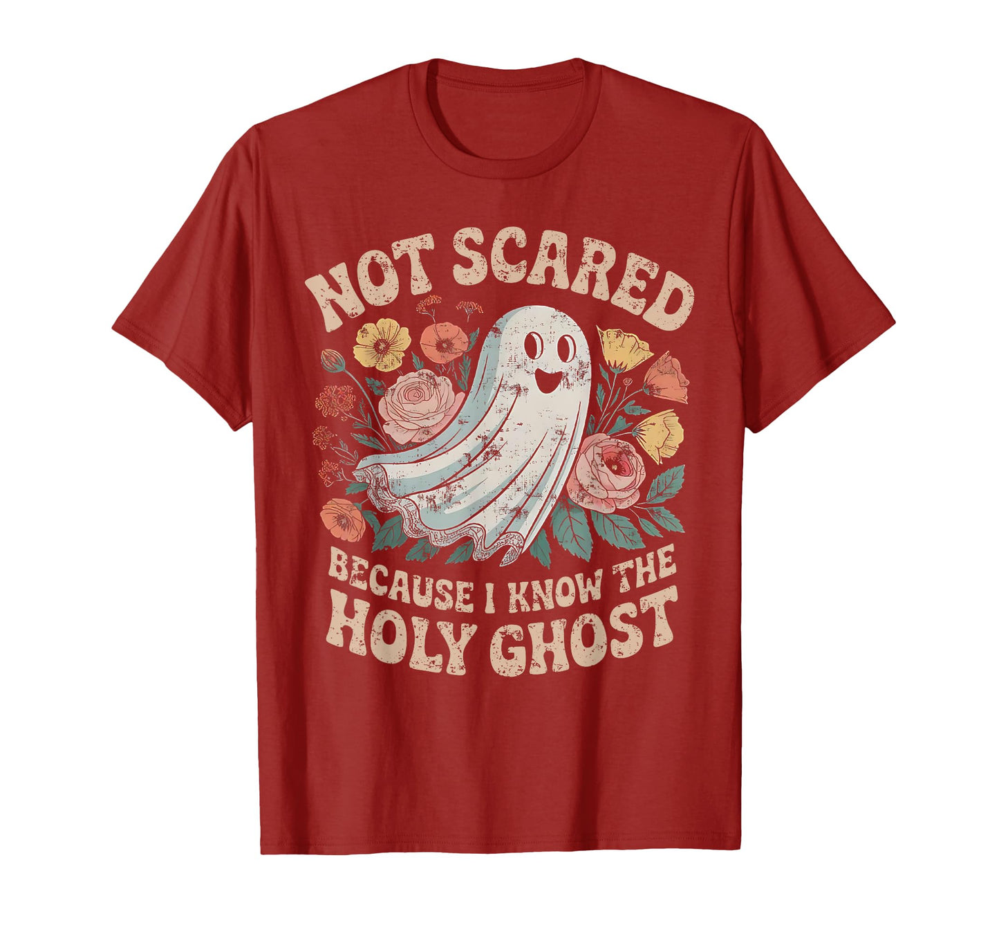 Not Scared Because I Know The Holy Ghost Christian Halloween T-Shirt