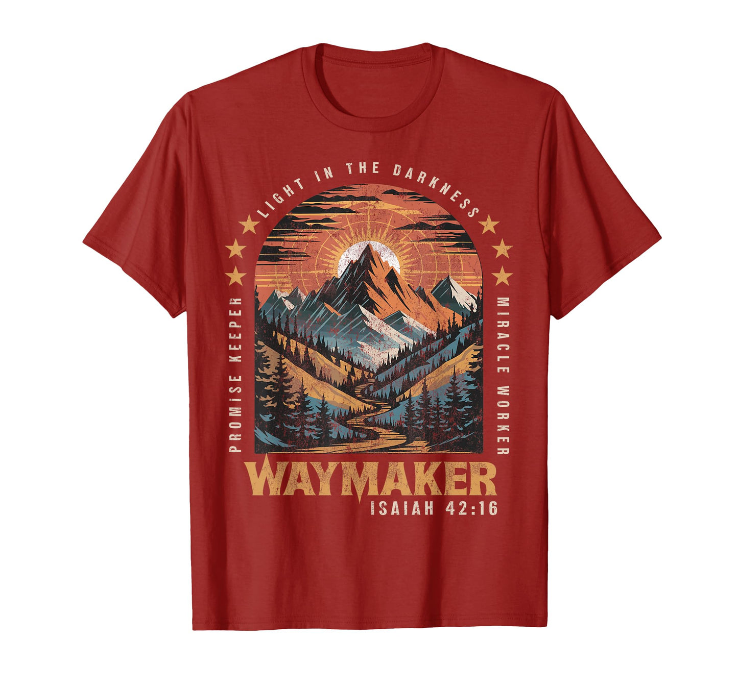 Vintage Waymaker Promise Keeper Miracle Worker Christian T-Shirt