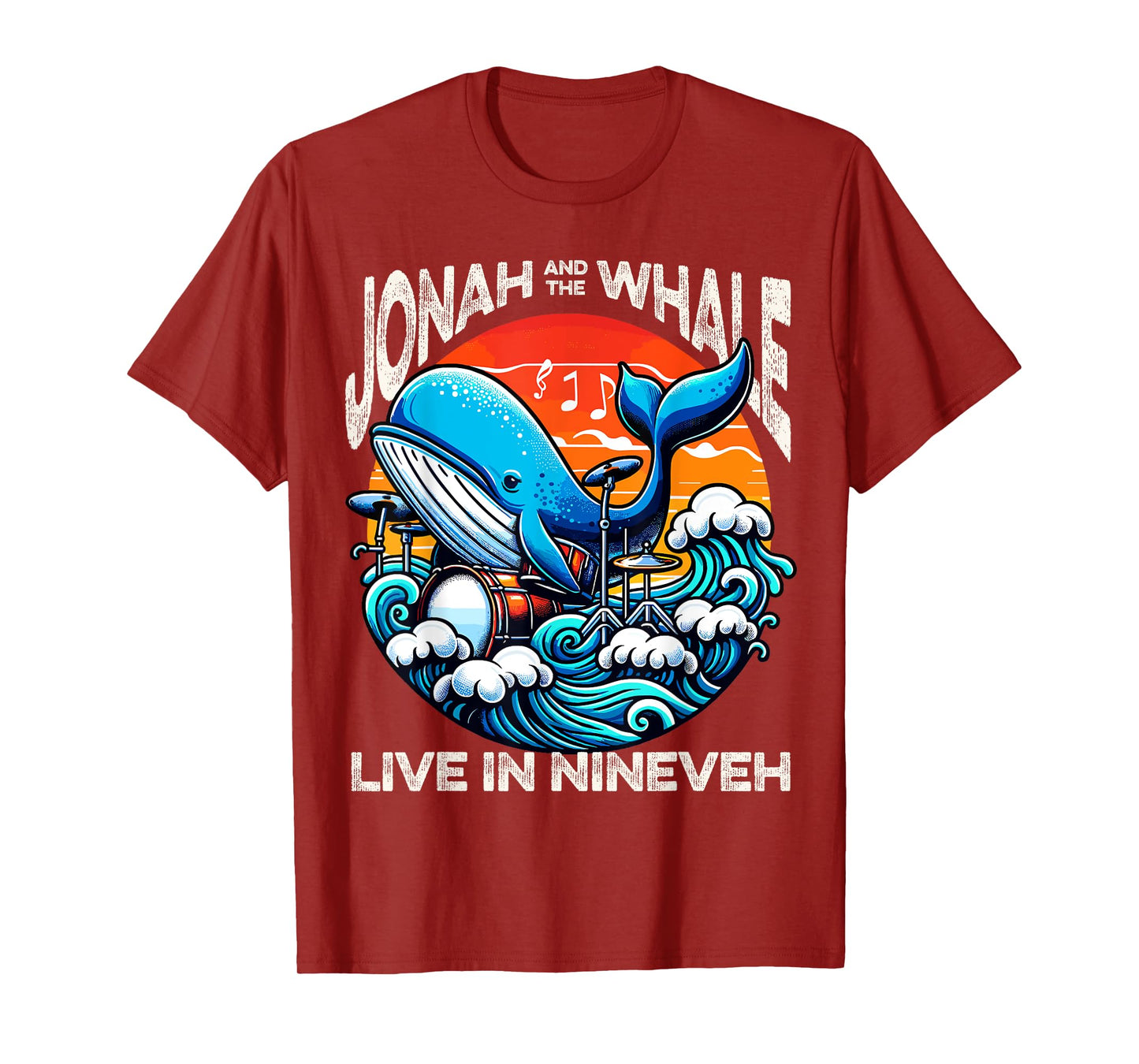 Jonah Whale Funny Rock Band Vintage Funny Christian for Men T-Shirt