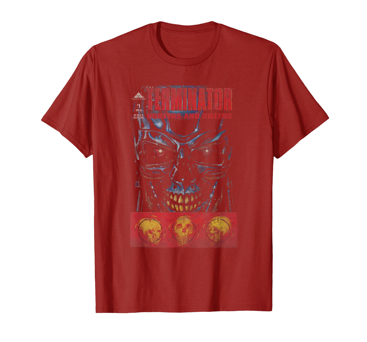 The Terminator Hunters & Killers Vintage Illustration Movie T-Shirt
