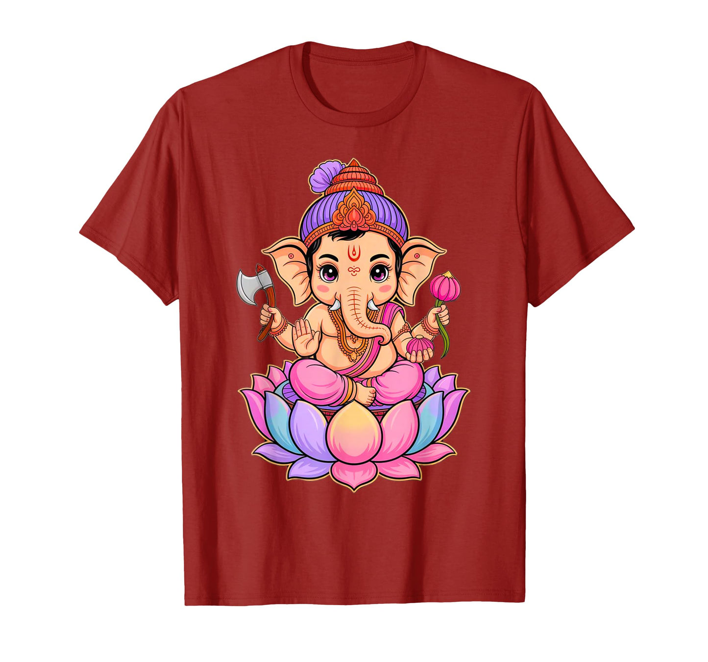 Hindu Ganesha Puja Elephant God India Meditation Yoga Murti T-Shirt