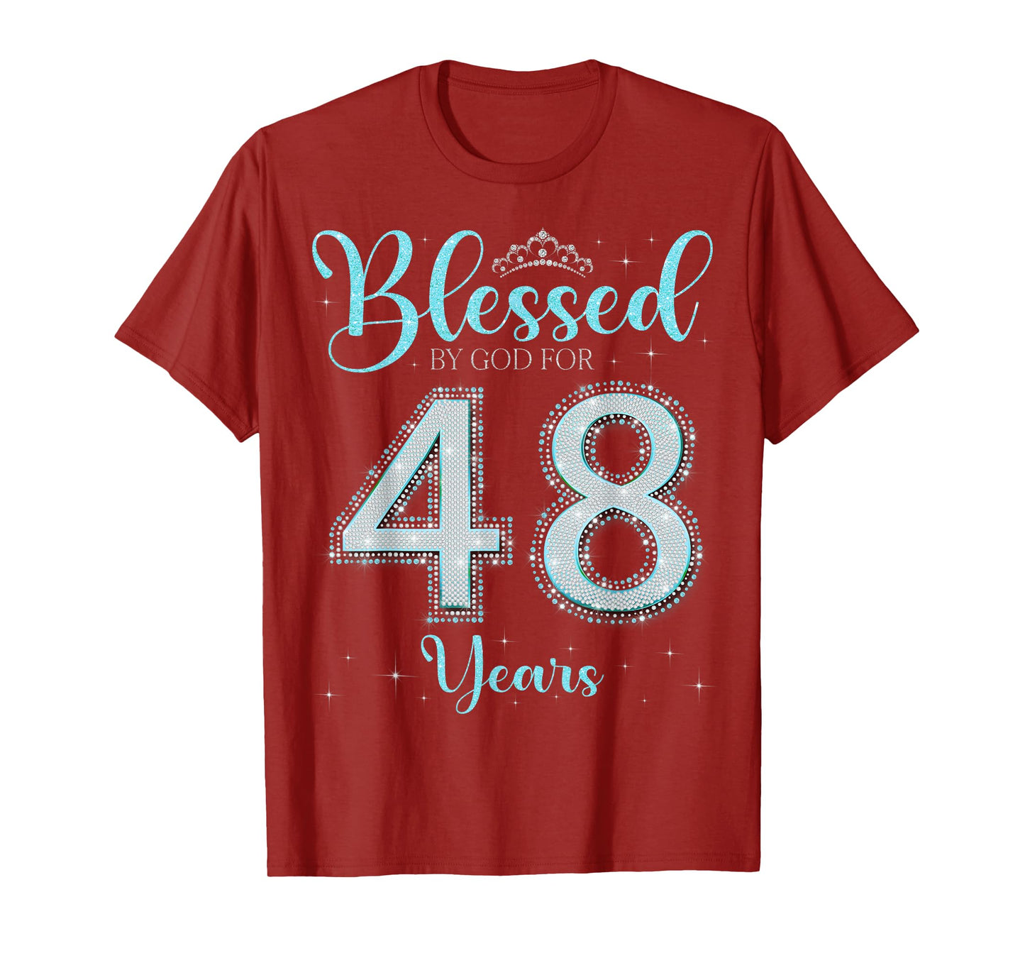 Blessed By God For 48 Years Old 48th Birthday 48th Bday T-Shirt