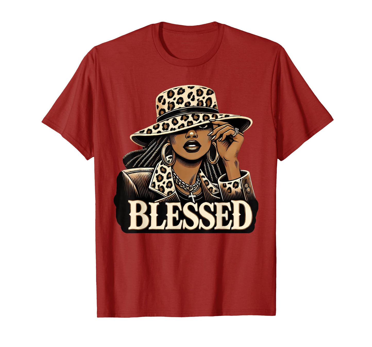 Blessed Black Cowgirl Western Swag African Christian Woman T-Shirt