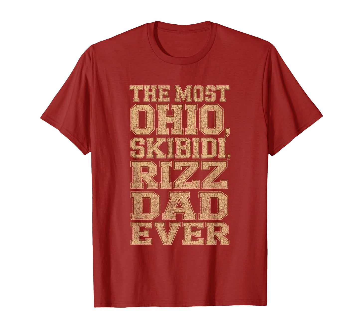 Ohio Skibidi Rizz Dad Funny Internet Meme Quote Typography T-Shirt