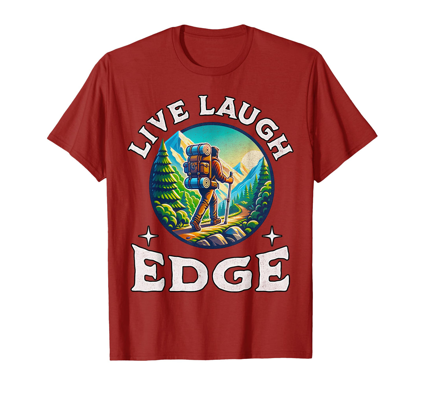 Live Laugh Edge Ironic Brainrot Meme Edging Quote T-Shirt