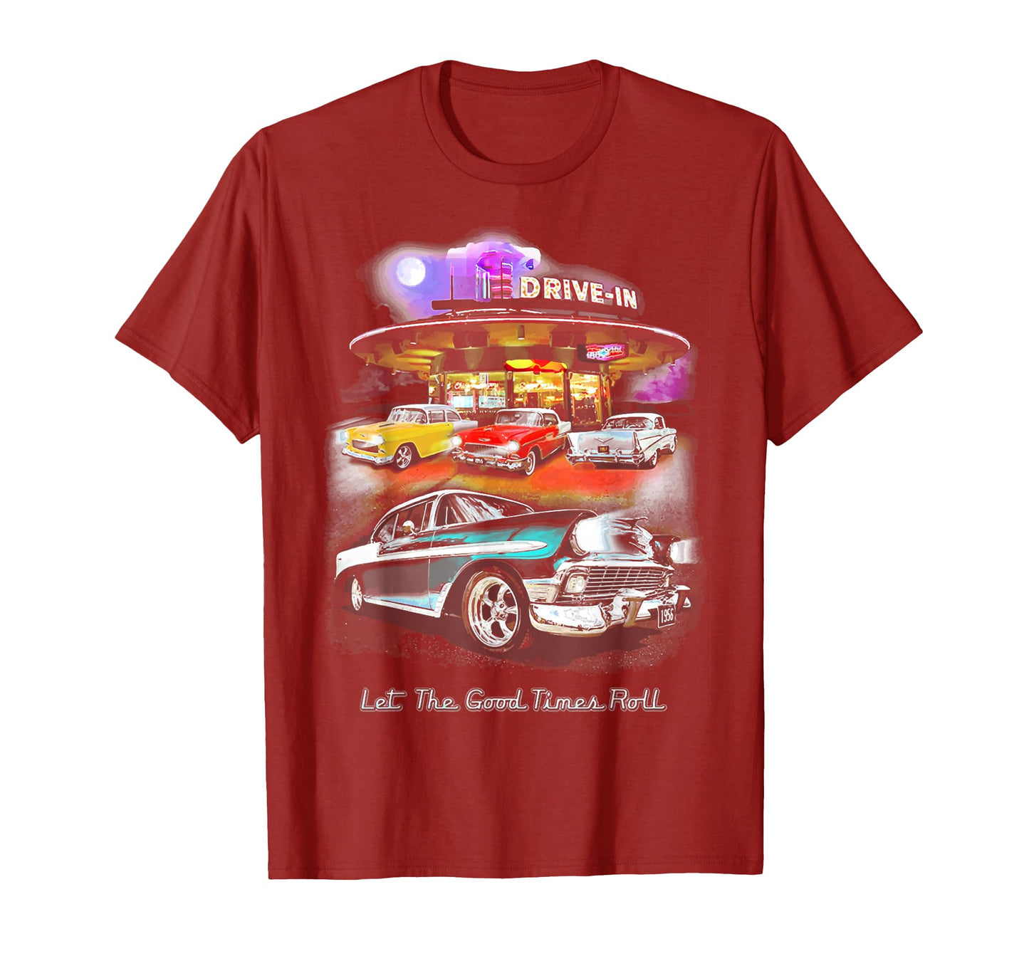 55 57 50 90s Chevys Bel Air TriFive Retro Classic car T-Shirt