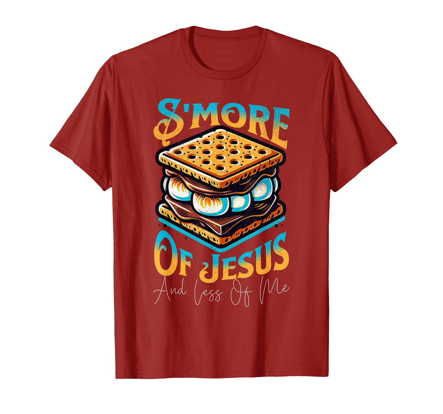 Retro S'more Of Jesus Less Of Me Funny Christian Smore T-Shirt