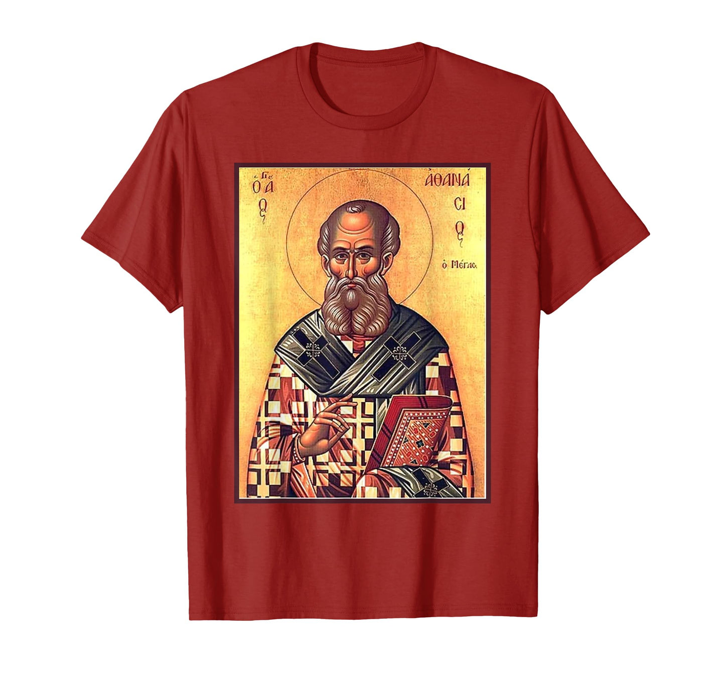 St. Athanasius of Alexandria Eastern Orthodox Byzantine Art T-Shirt
