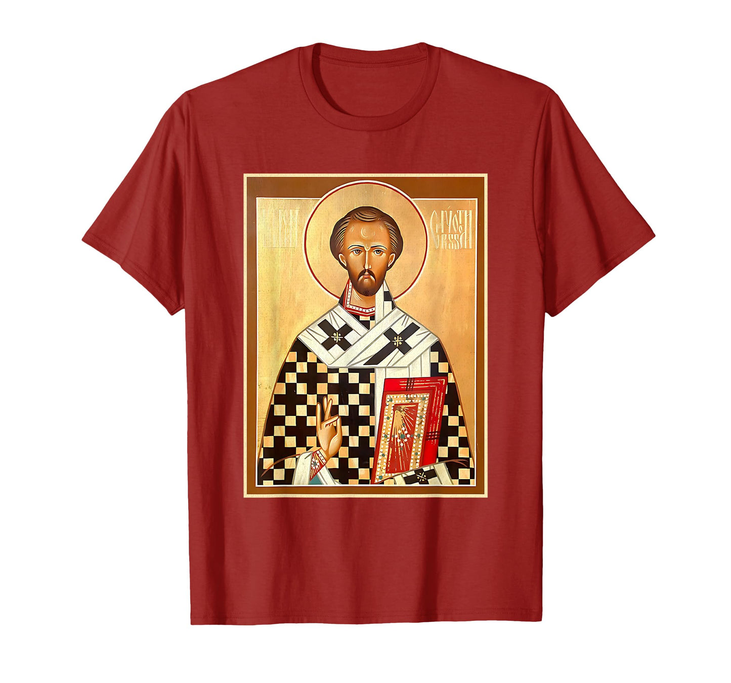 St. John Chrysostom Eastern Orthodox Byzantine Art Church T-Shirt