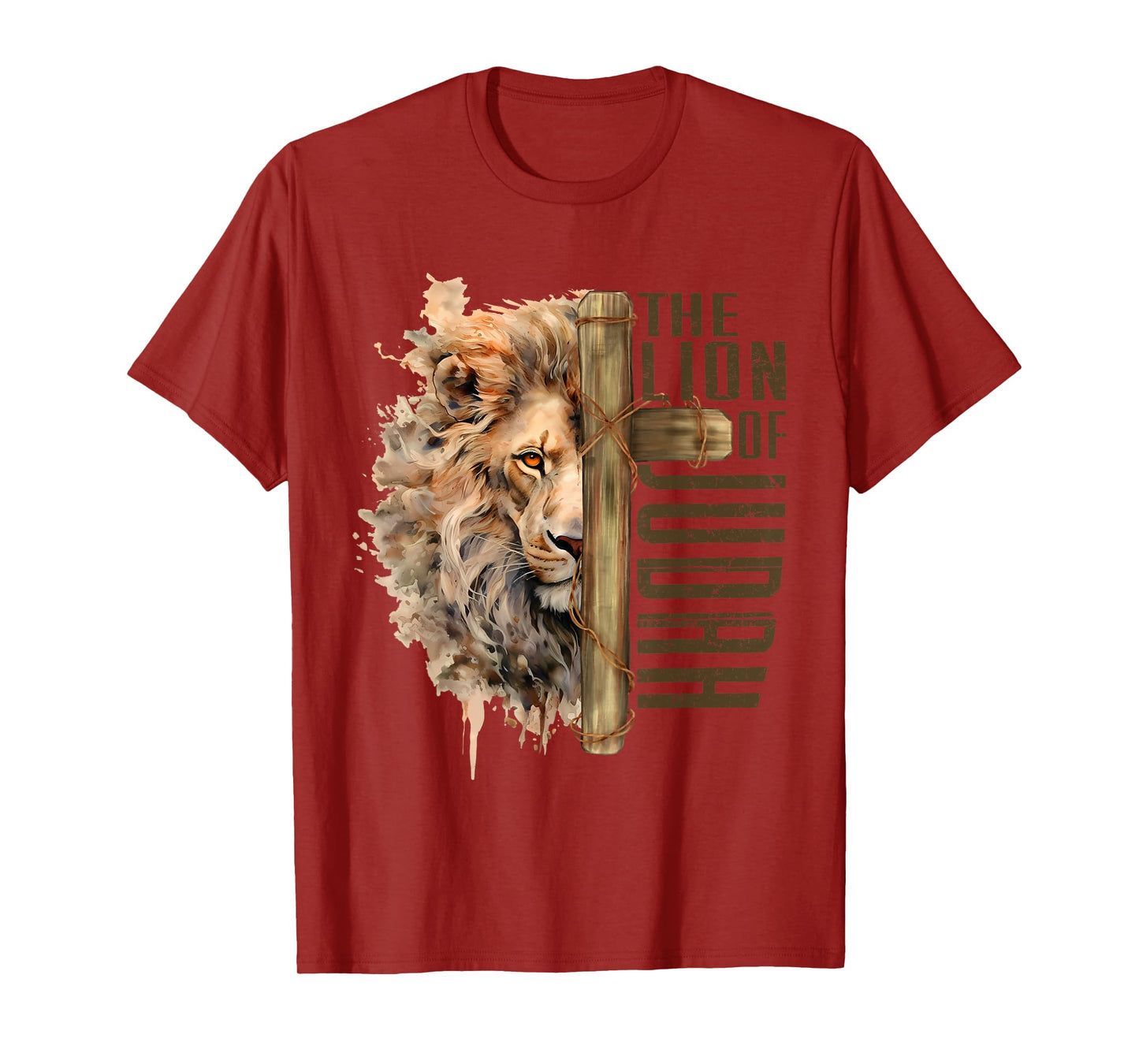 The Lion Of Judah Jesus Revelation Inspirational Christian T-Shirt