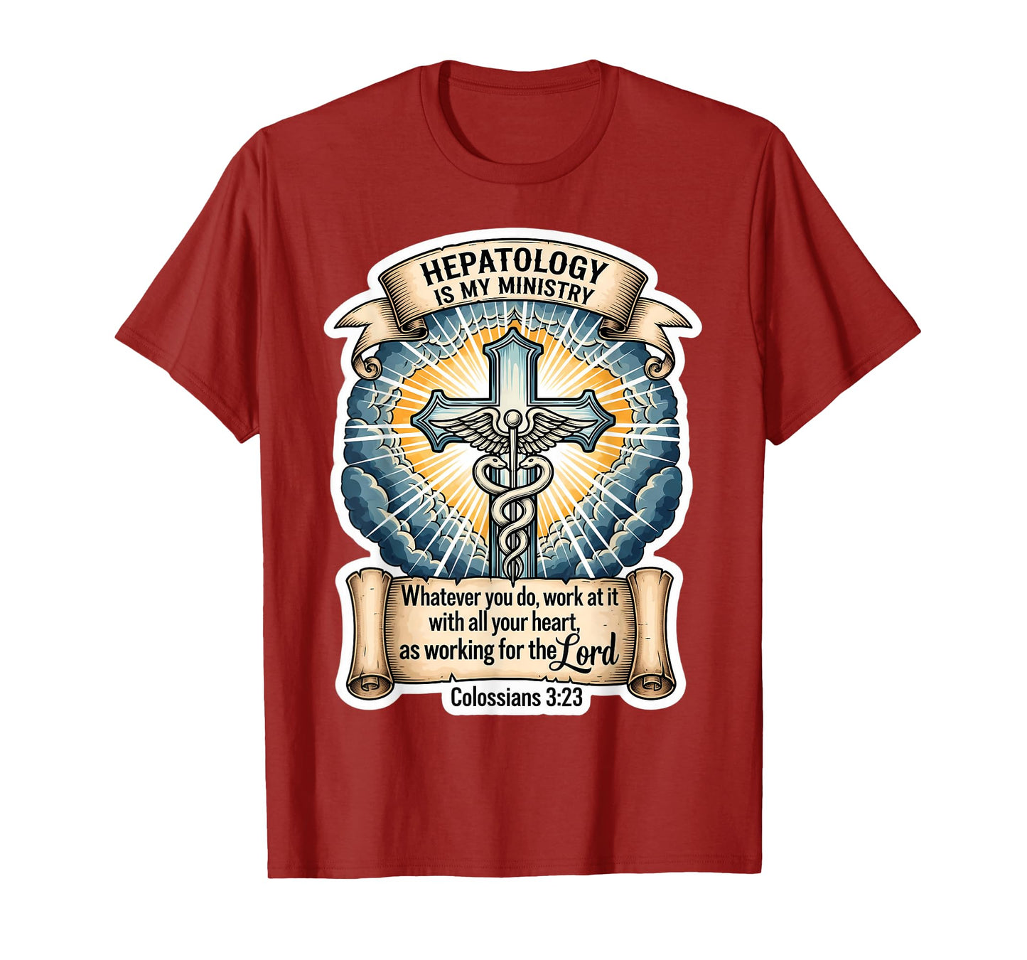 Christian Hepatologist Hepatology is My Ministry Doctor God T-Shirt