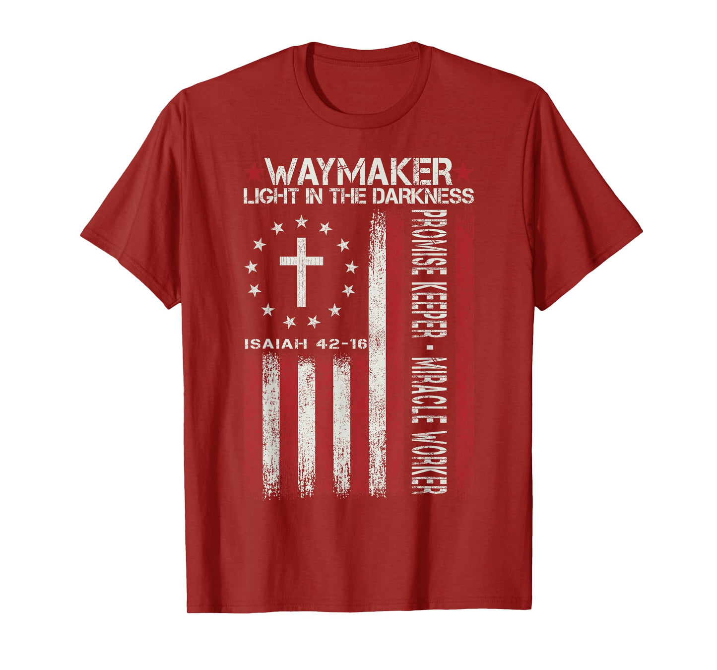 Waymaker God Jesus Christian Bible Faith Cross Religious T-Shirt
